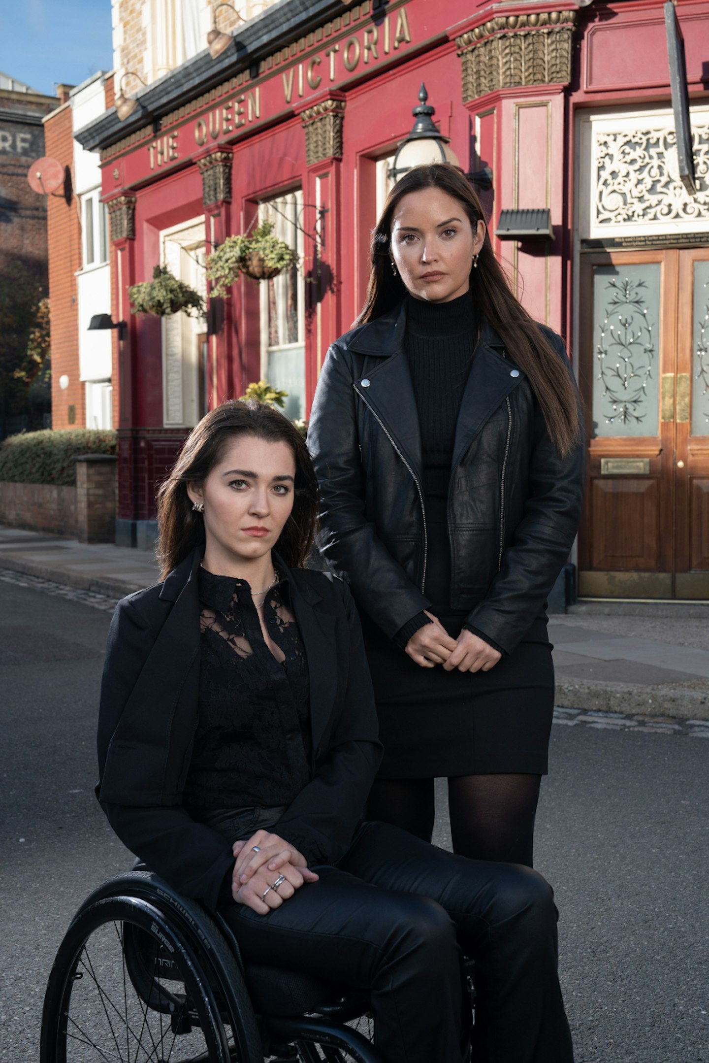 Kitty Castledine as Penny Branning and Jacqueline Jossa as Lauren Branning on EastEnders