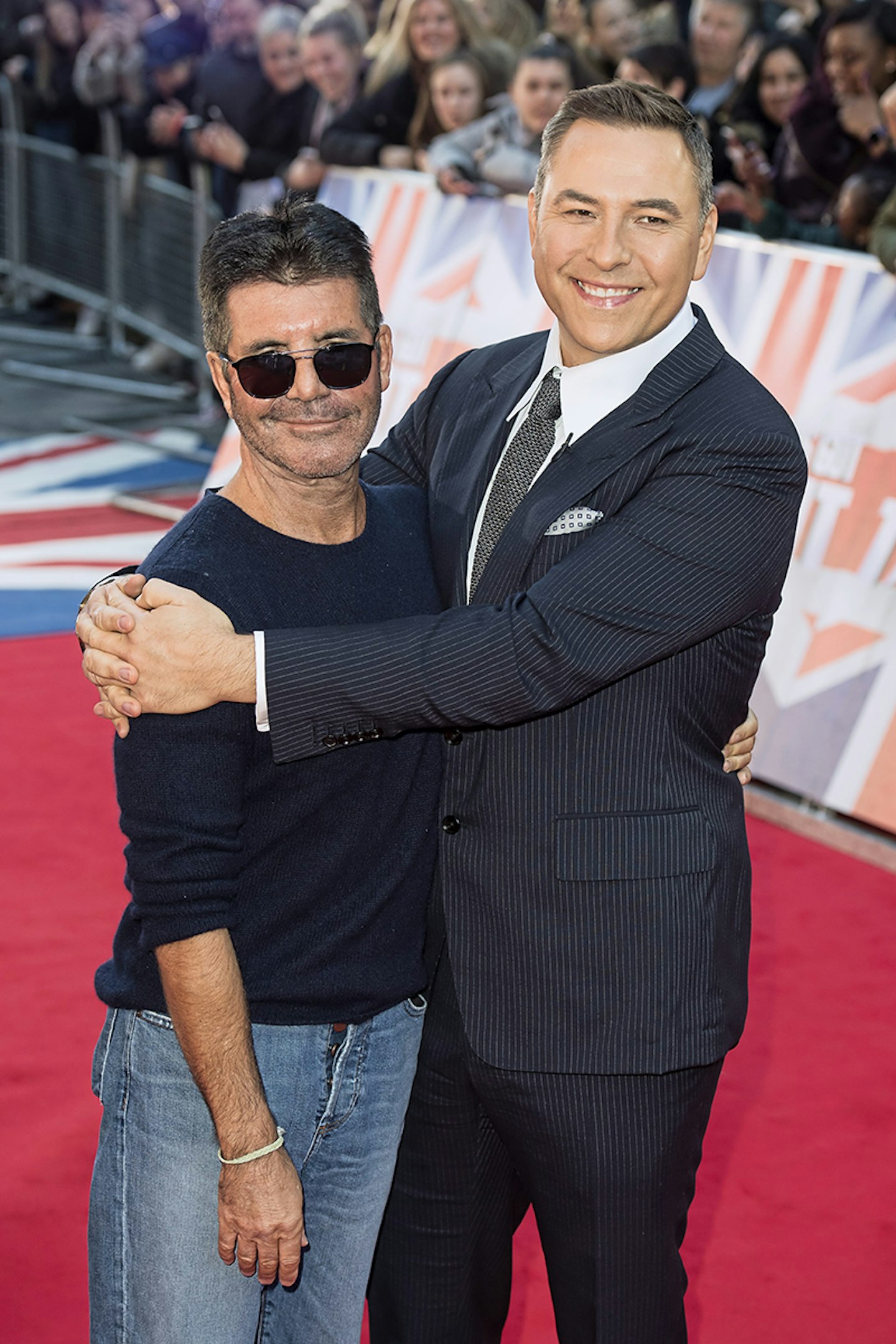 simon cowell and david walliams hugging