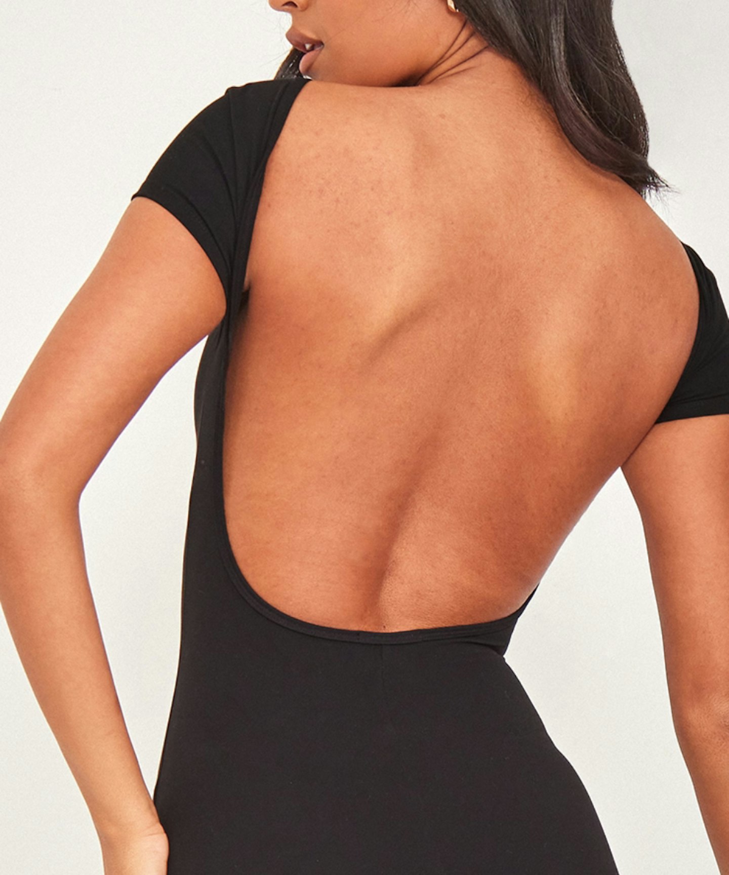 prettylittlething backless dress