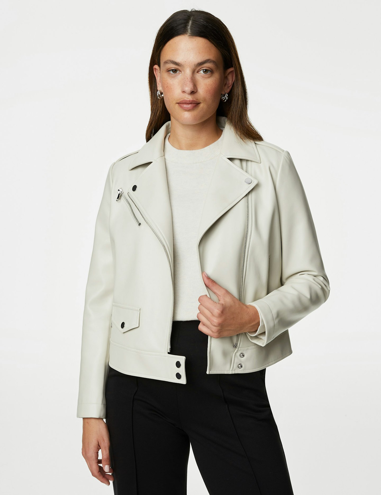 Marks & Spencer Faux Leather Biker Jacket