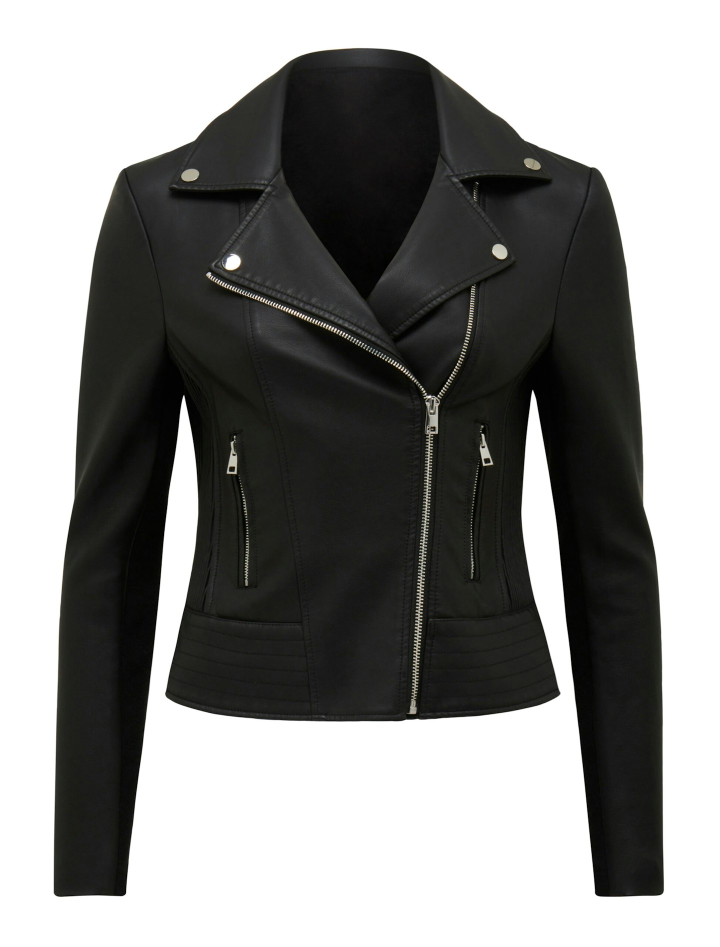 Forever New Skye Vegan Leather Biker Jacket