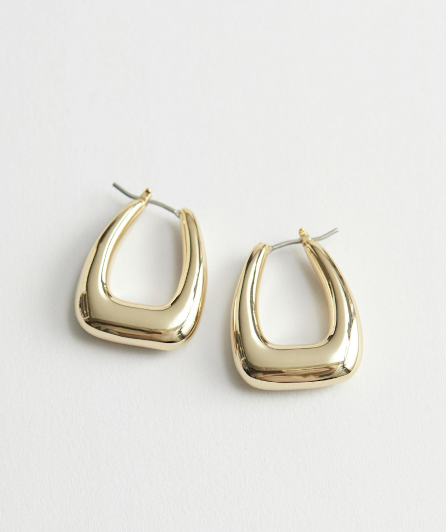 Chunky Oval Hoop Earrings