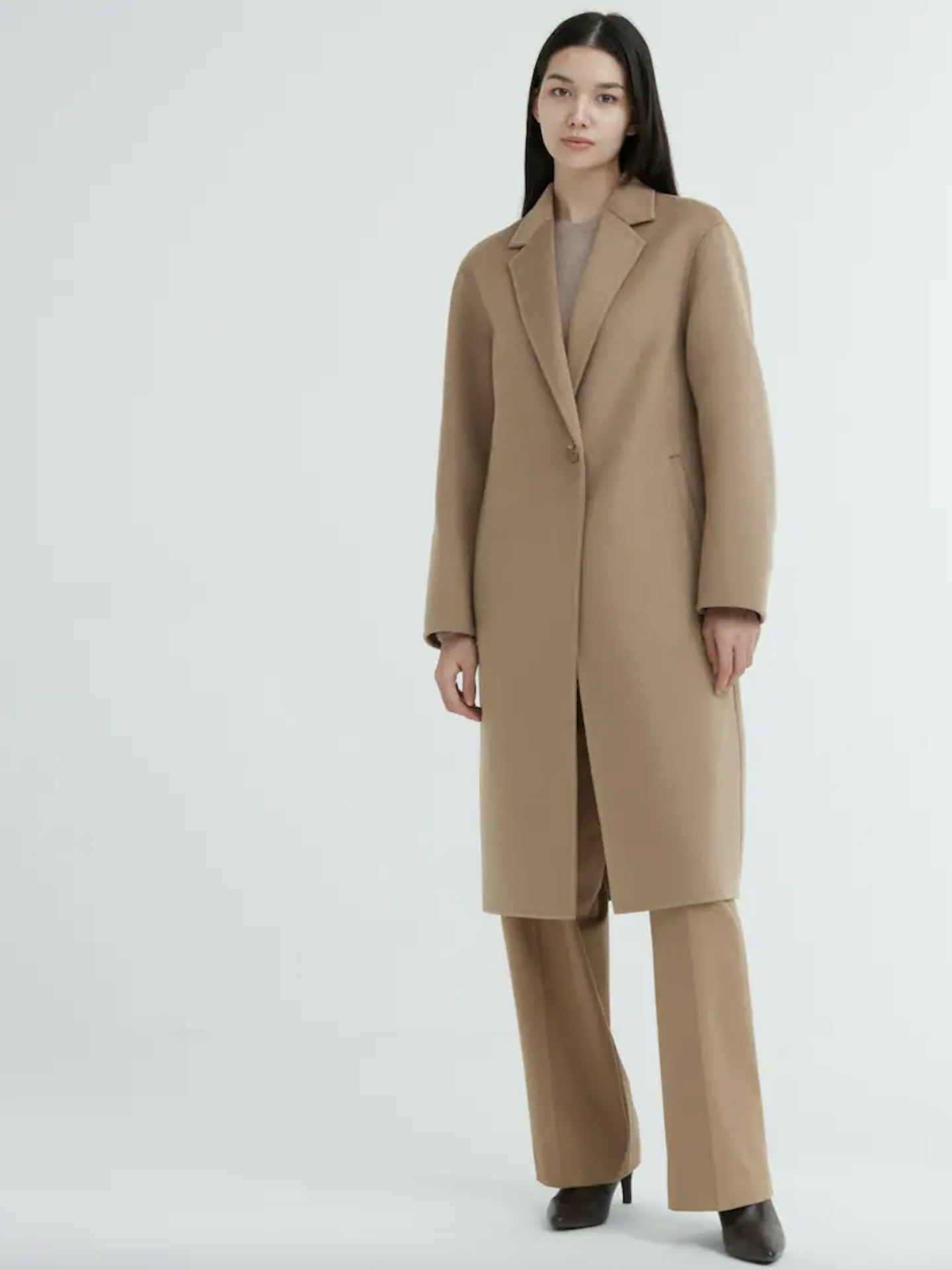 Uniqlo Wool Blend Long Coat