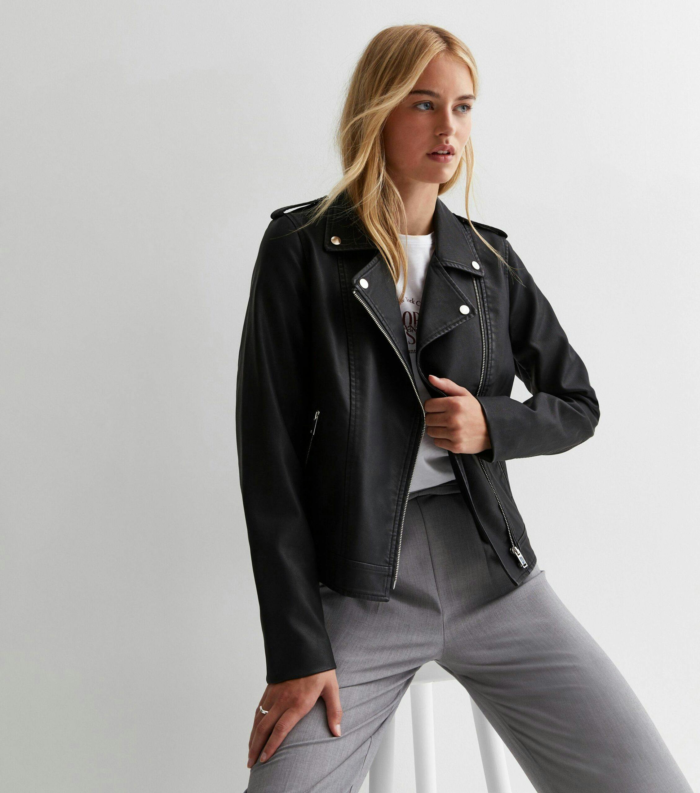 New look biker on sale jacket