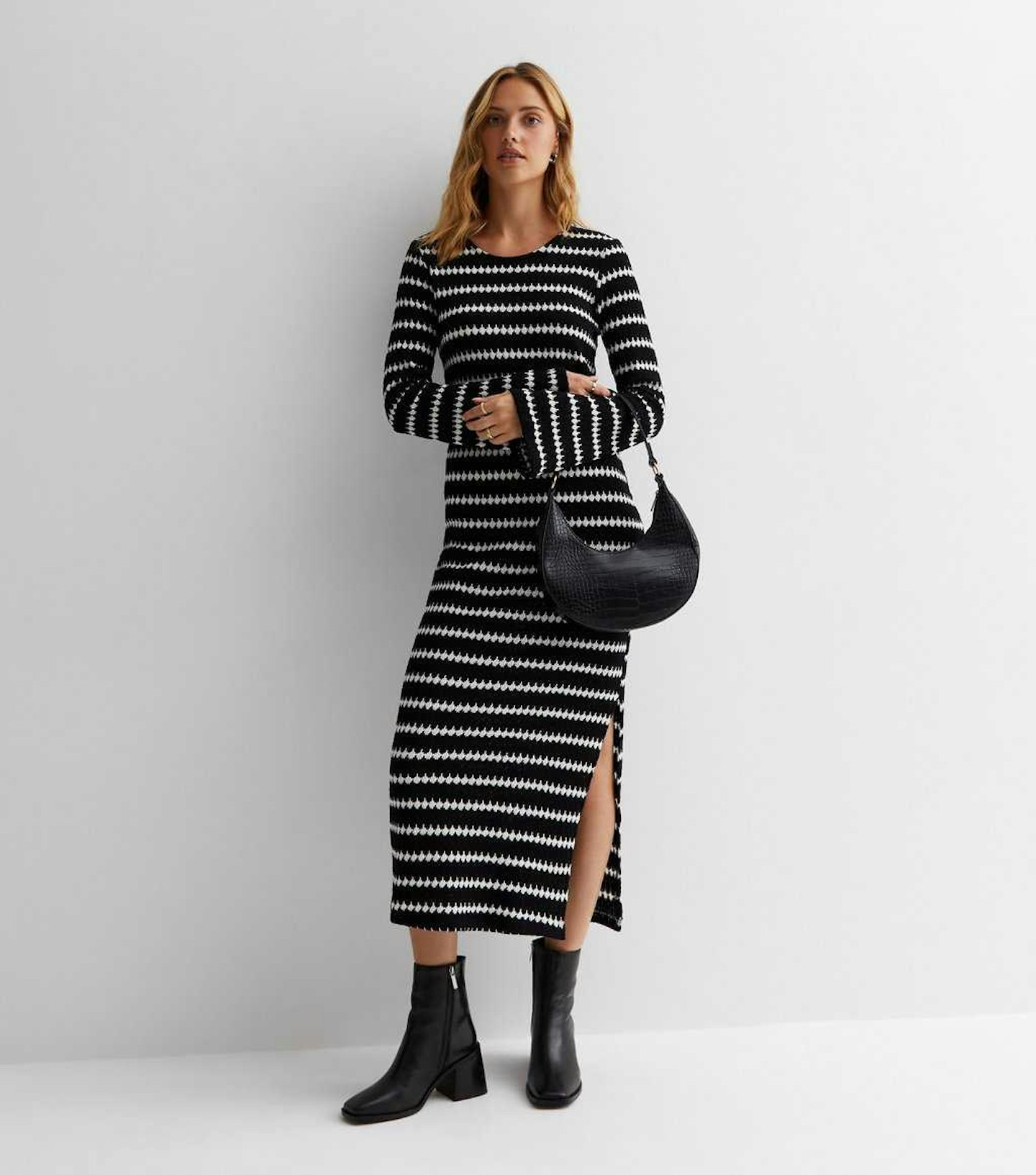 New Look Knit Striped Dress