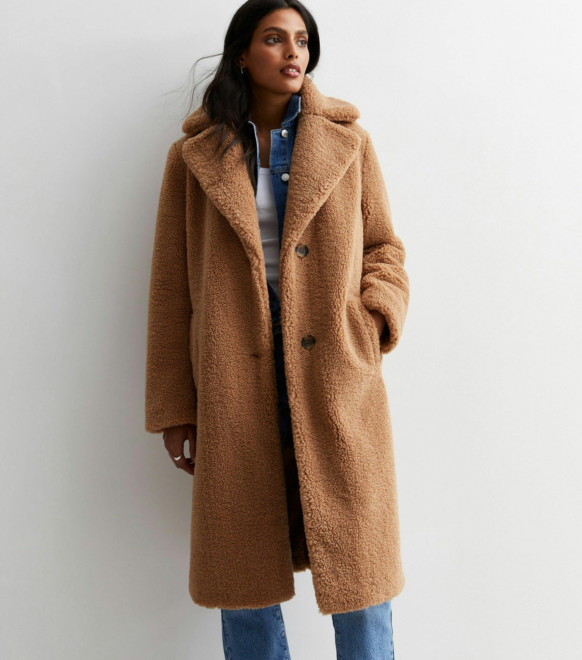 Tan best sale teddy coat