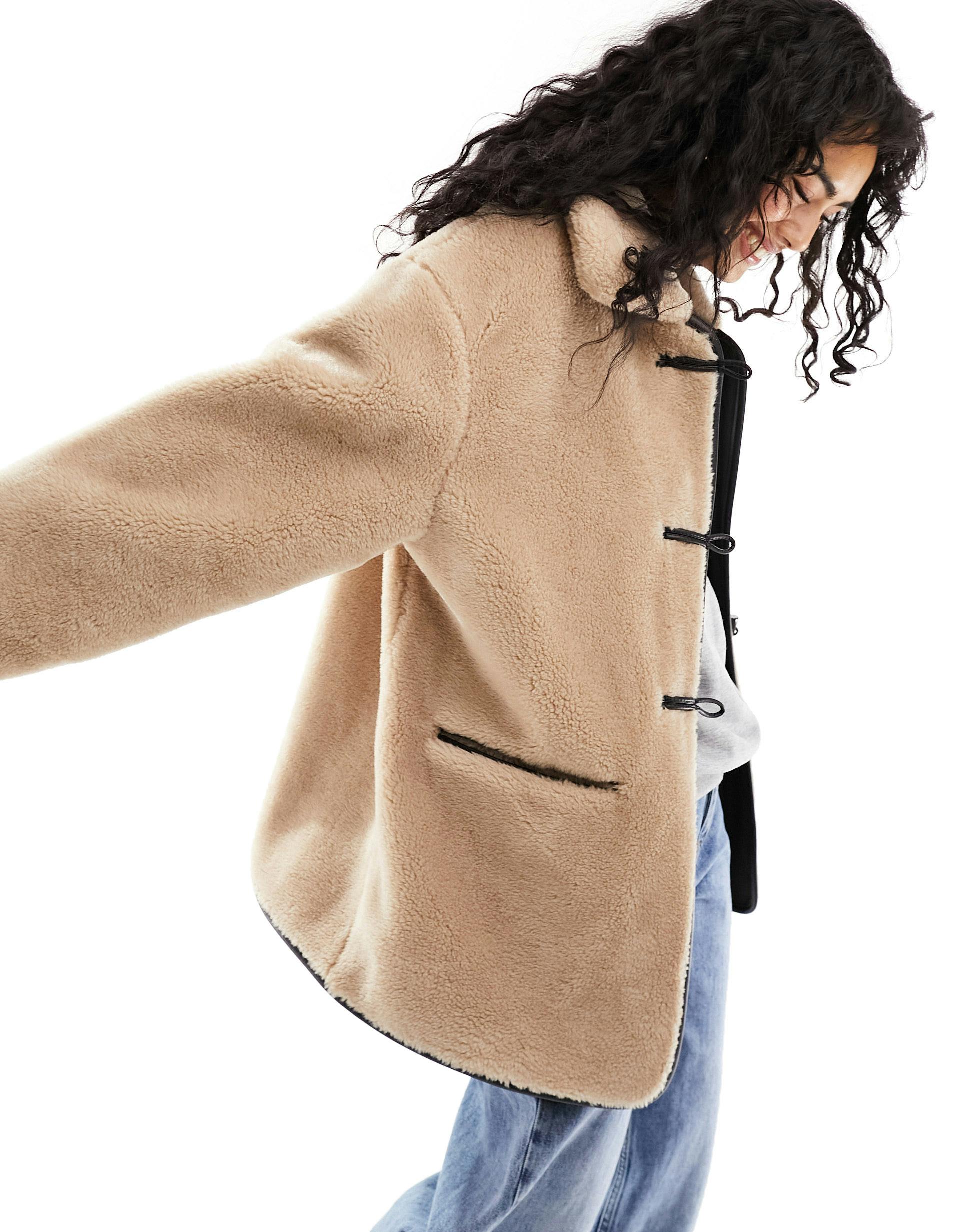 Pull&bear shop teddy coat