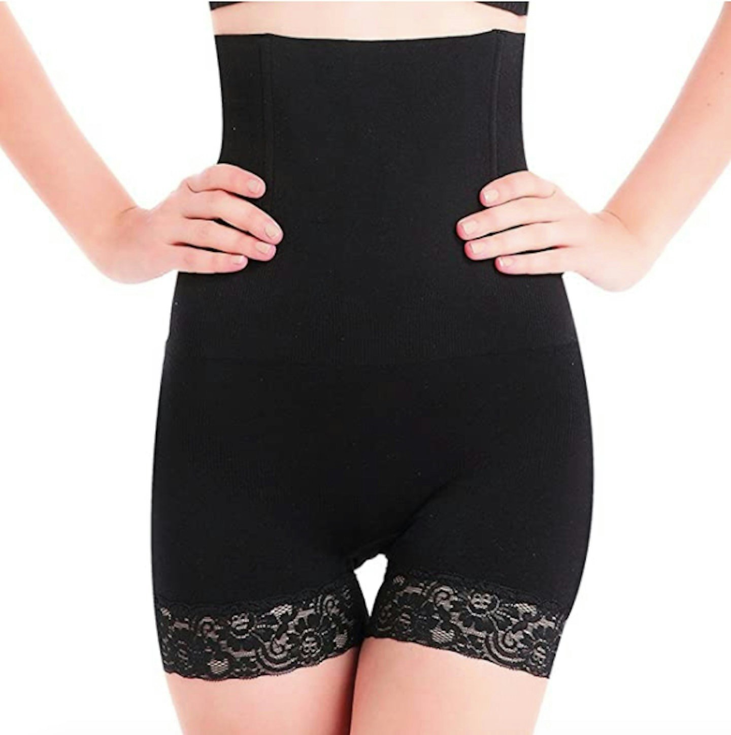 2 Pack Women Body Shaper Tummy Control Shapewear High Waist Mid-Thigh  Slimmer Shorts Underwear Butt Lifter Bodysuit Panties 