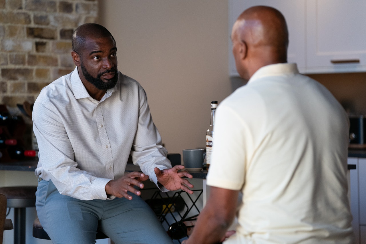 Junior and George Knight on EastEnders