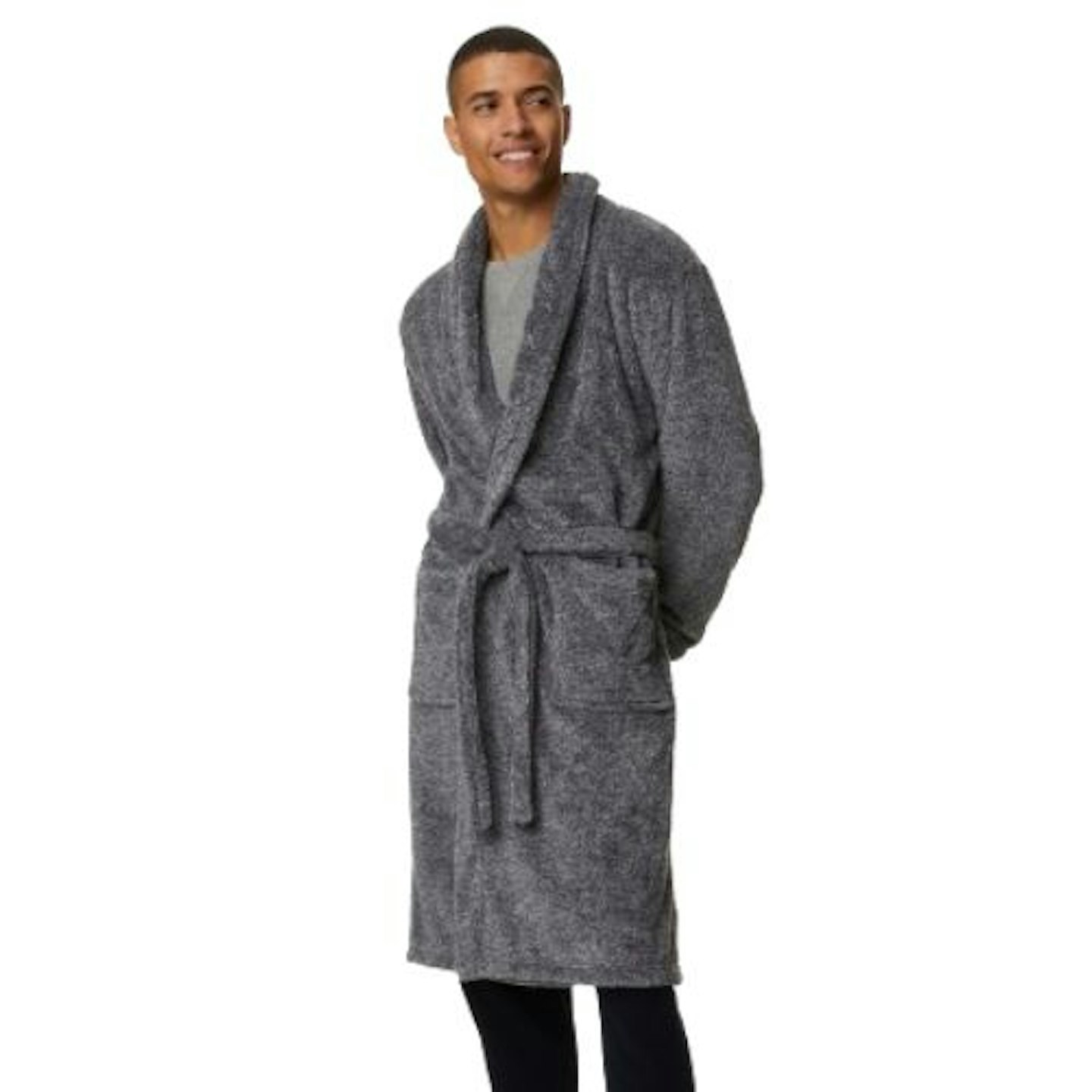 M&S Fleece Supersoft Dressing Gown