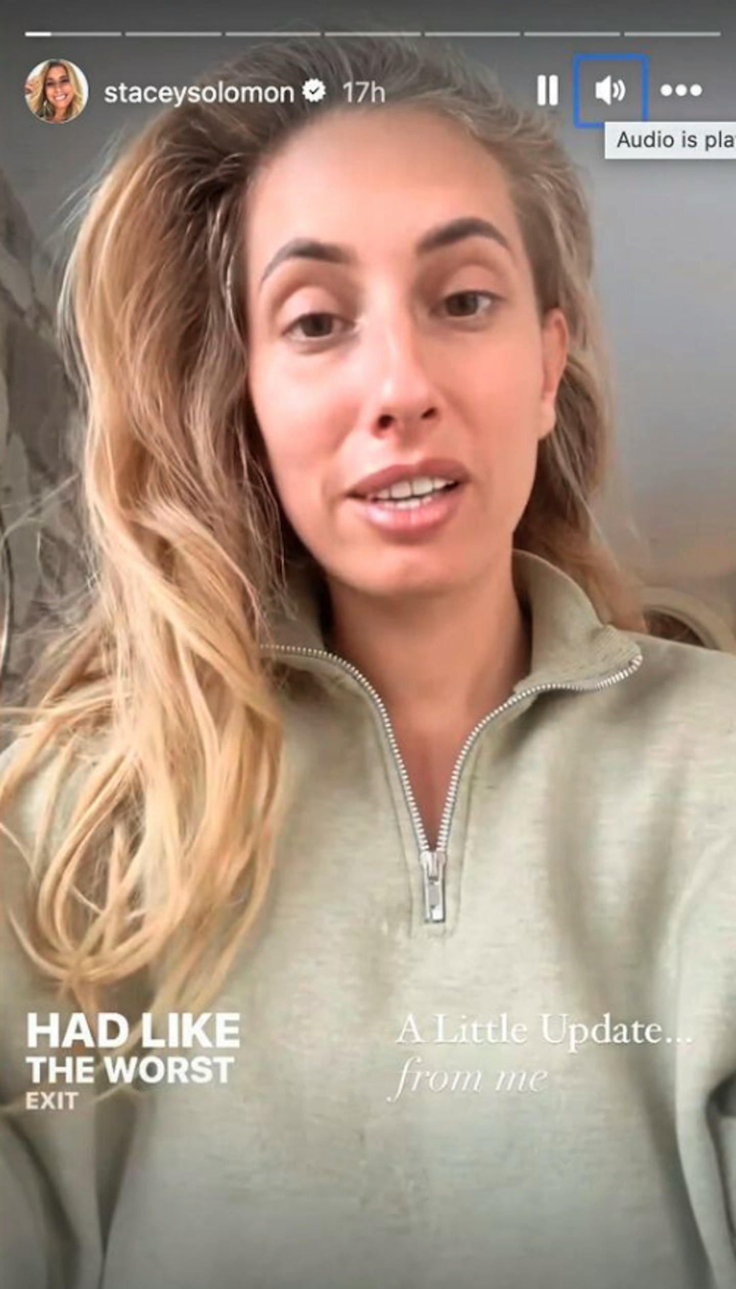 stacey solomon health scare