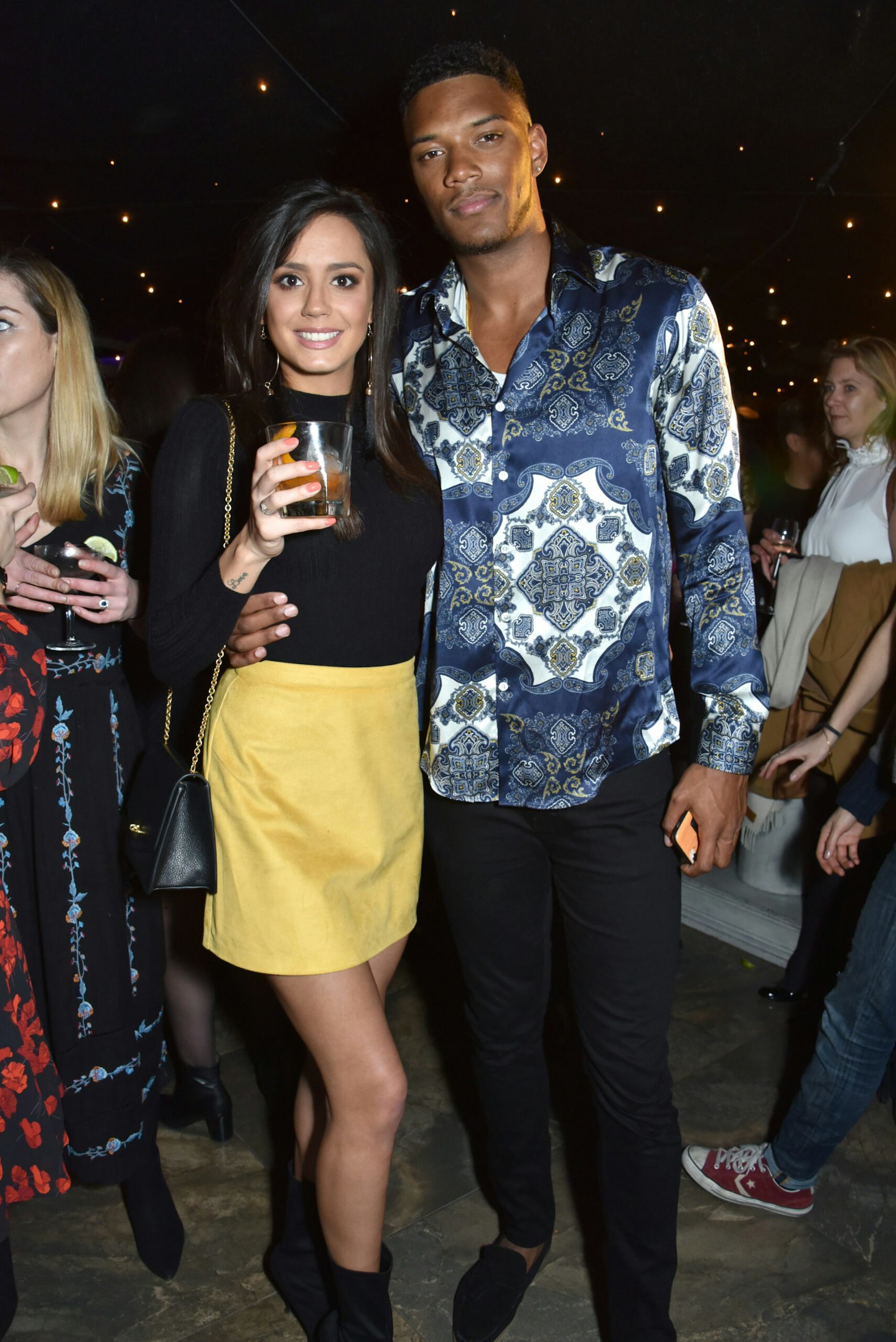 theo campbell and tyla carr together at an event
