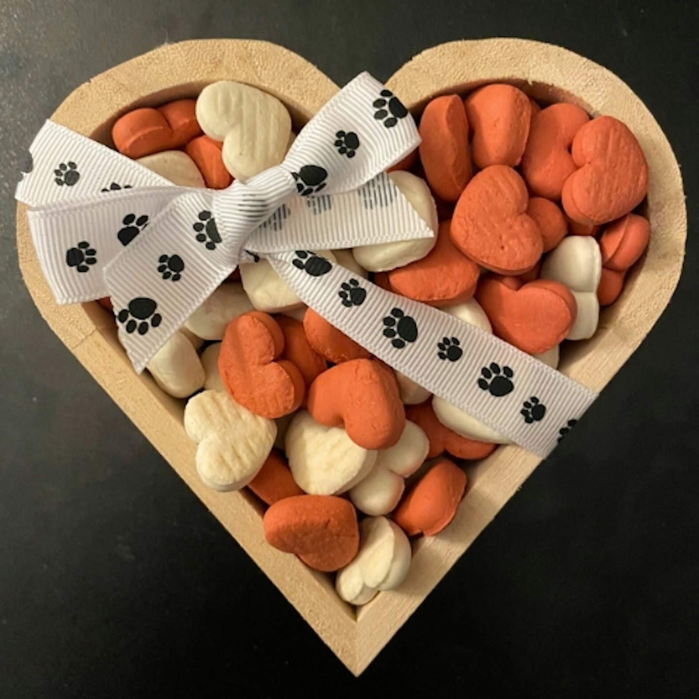 Valentine’s Dog Pick N Mix Wooden Treat Heart - I Woof You!