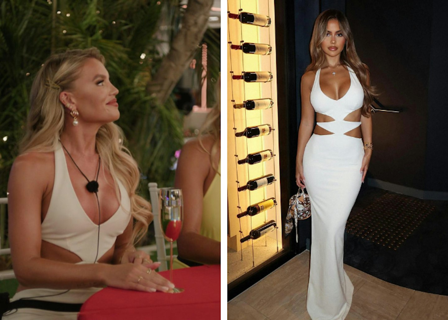 Molly Smith's White Cut Out Maxi Dress