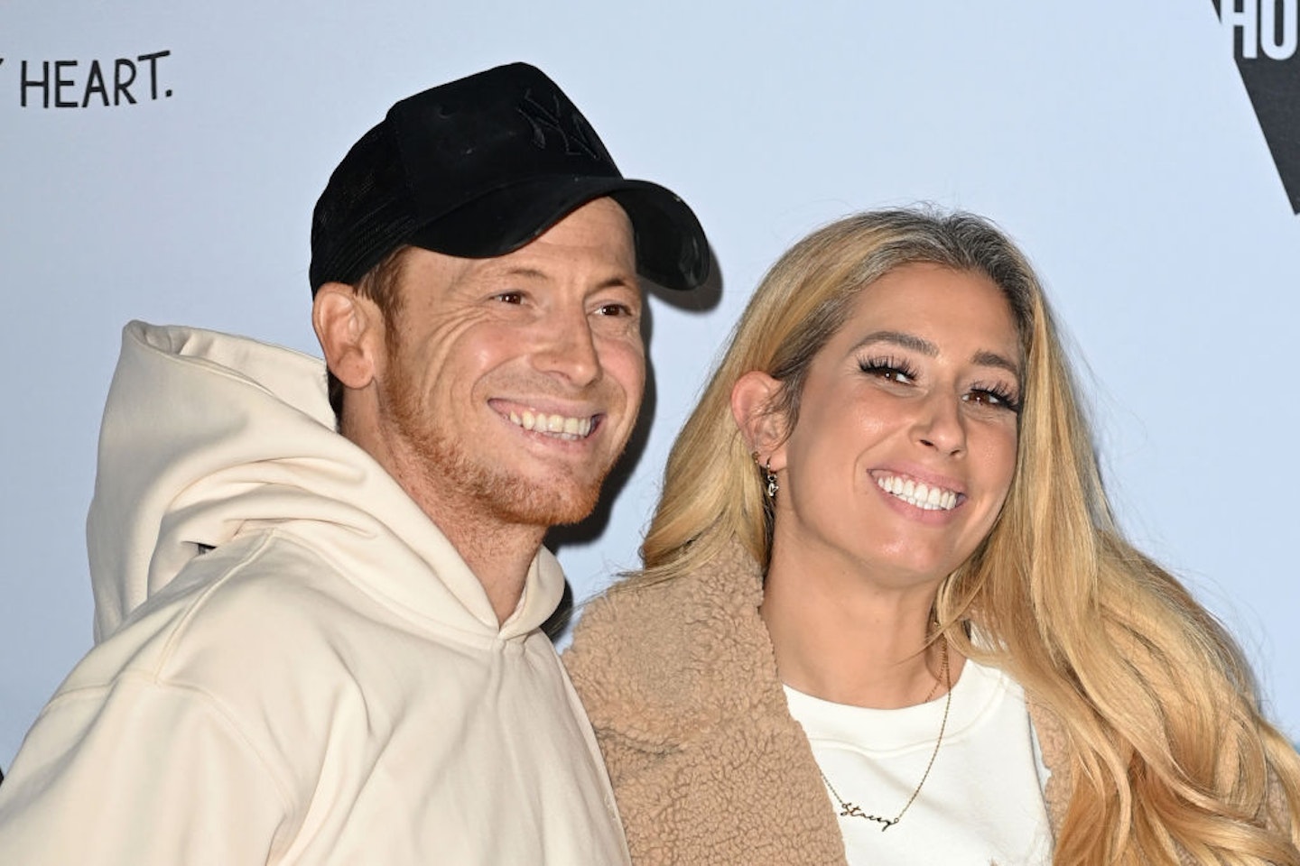 Joe Swash and Stacey Solomon smiling together