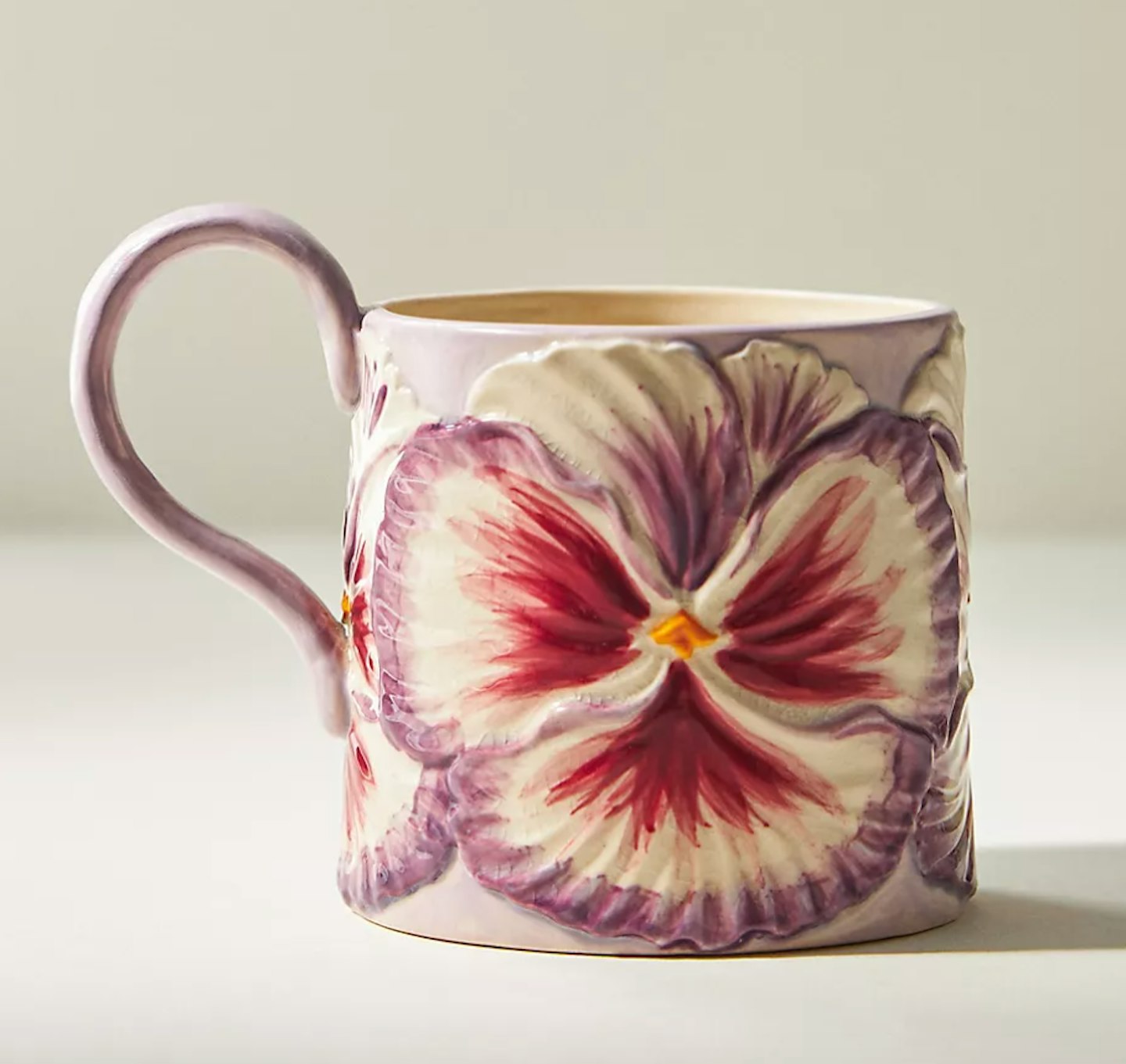  Anthropologie Lilypad Floral Mug
