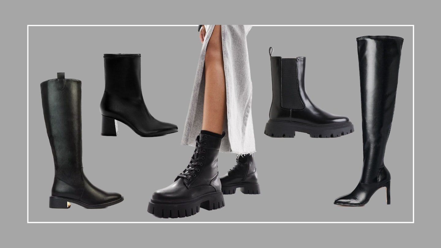 Variation of black boots