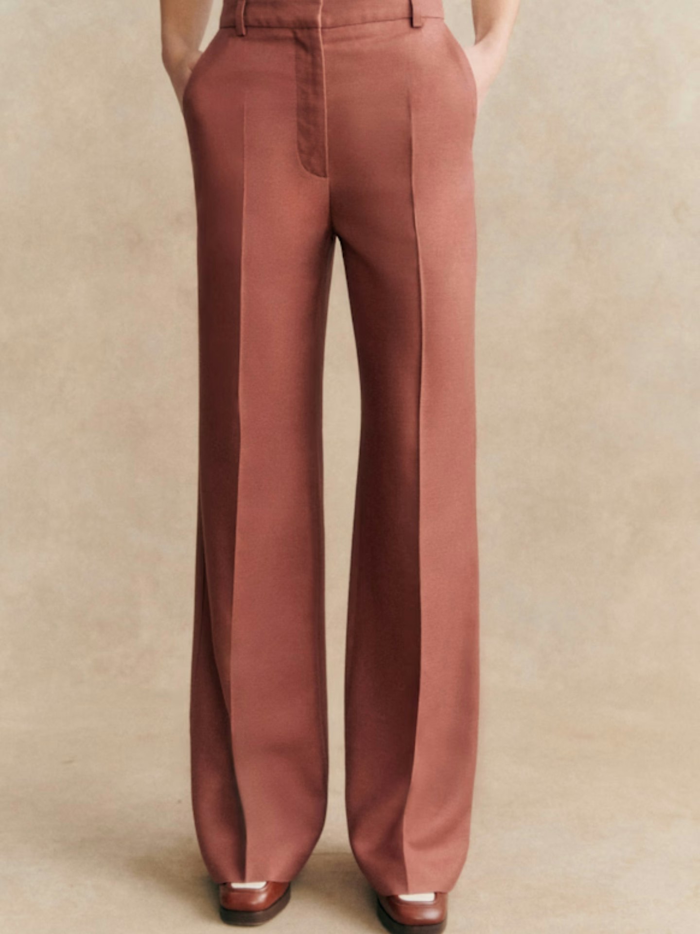 Sézane Matheo Trousers In Rosewood