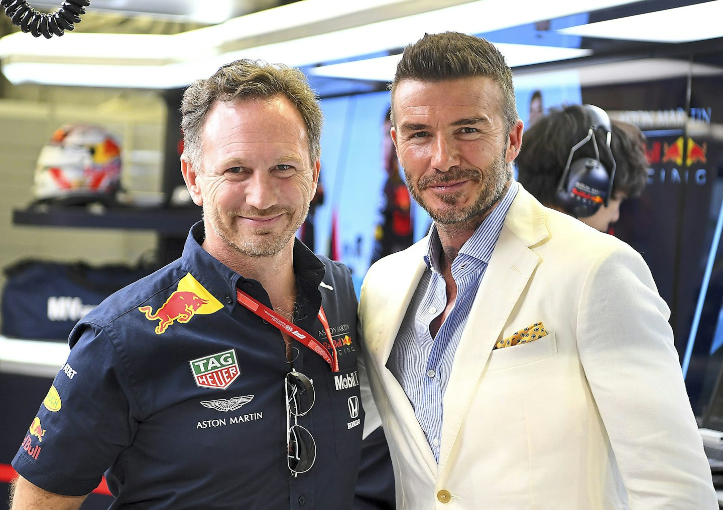 david beckham and christian horner