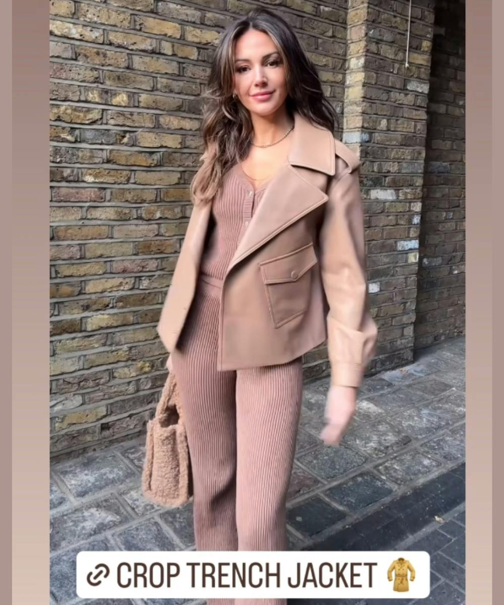 Michelle keegan deals camel coat