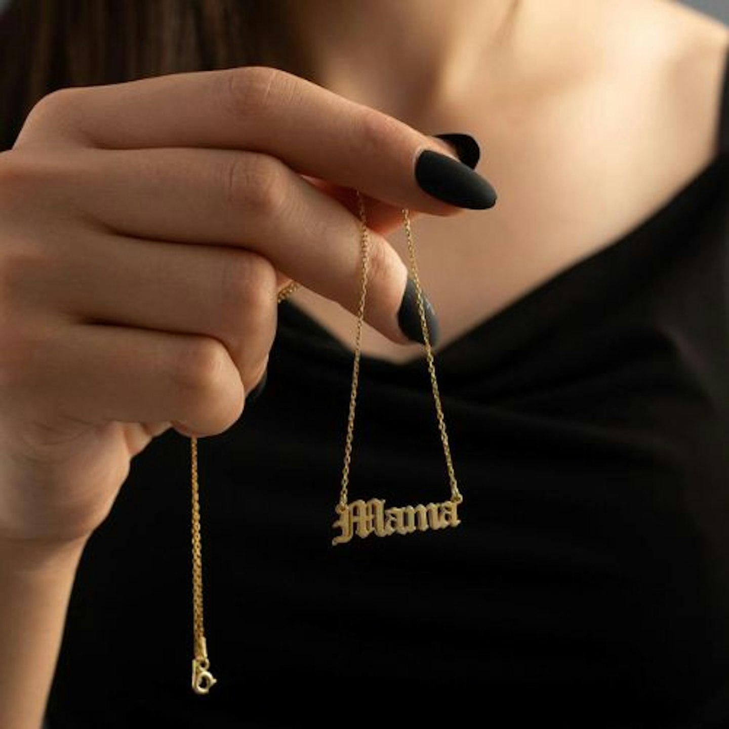 Custom Name Necklace in Old English Font