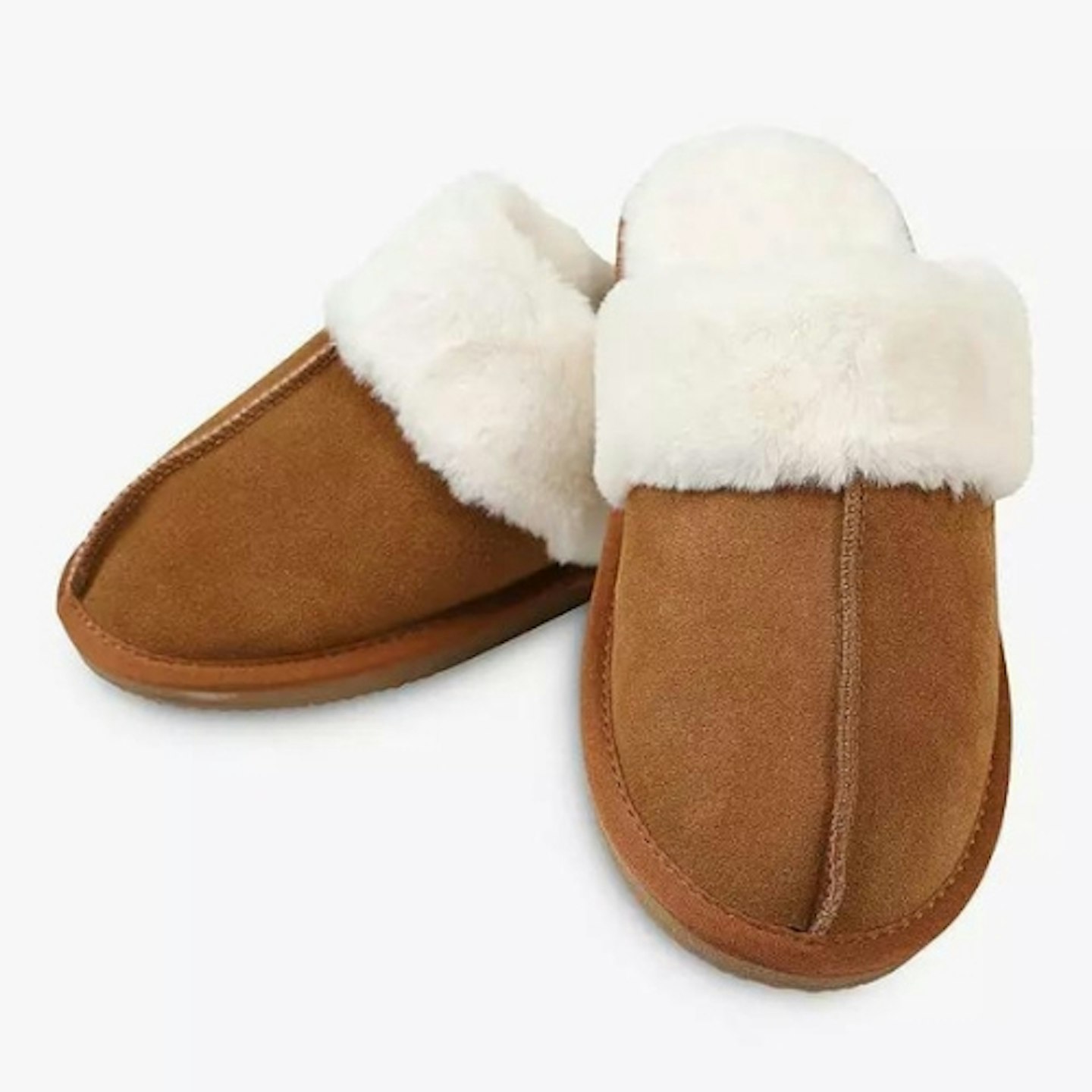 HotSquash Suede and Leather Slip-On Slippers