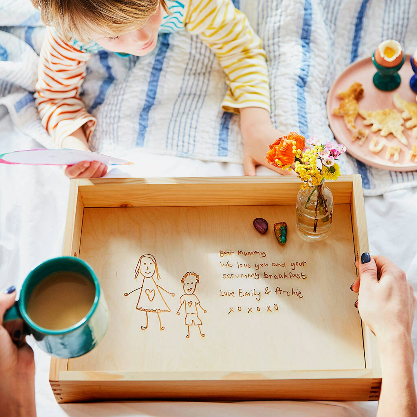 Personalised breakfast tray