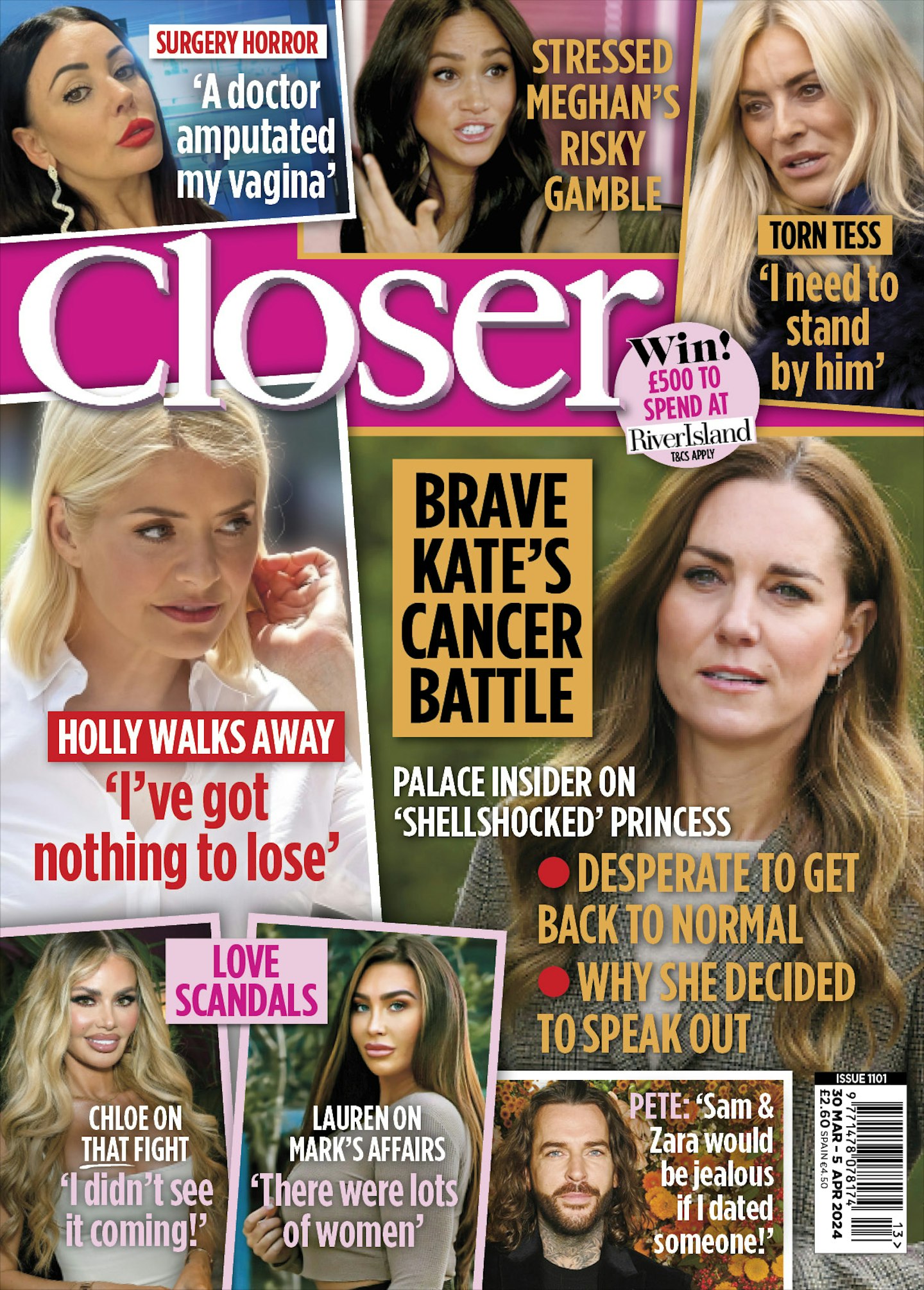 Closer magazine cover