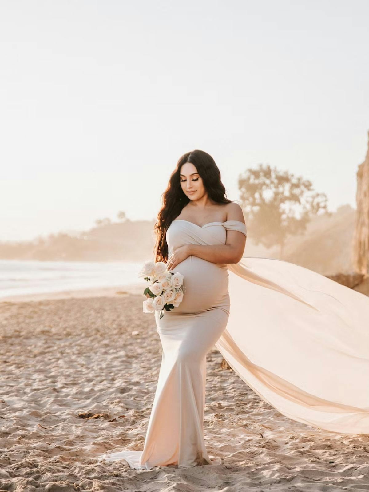 Beach maternity fashion wedding dresses