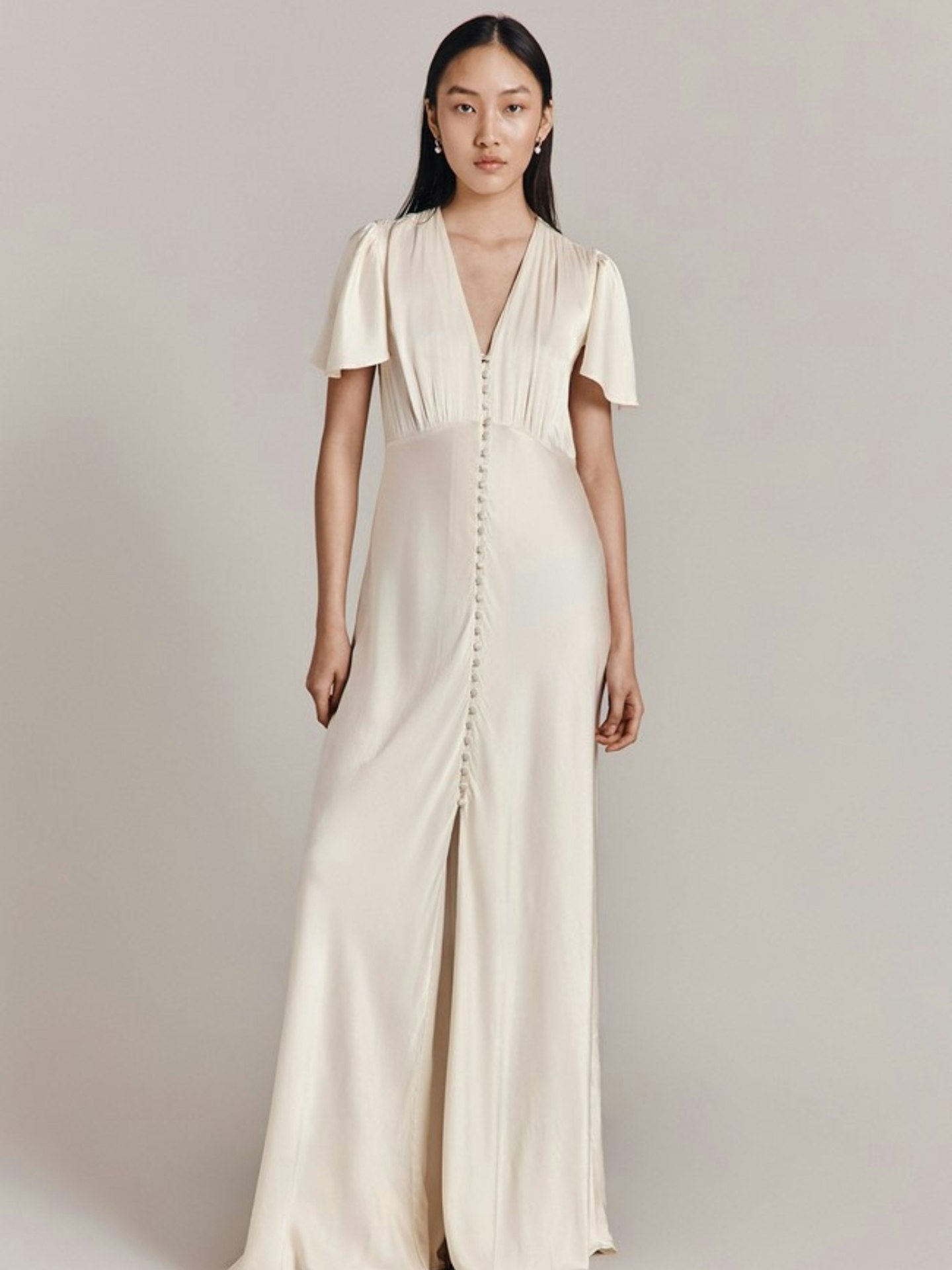 Delphine Satin Maxi Dress