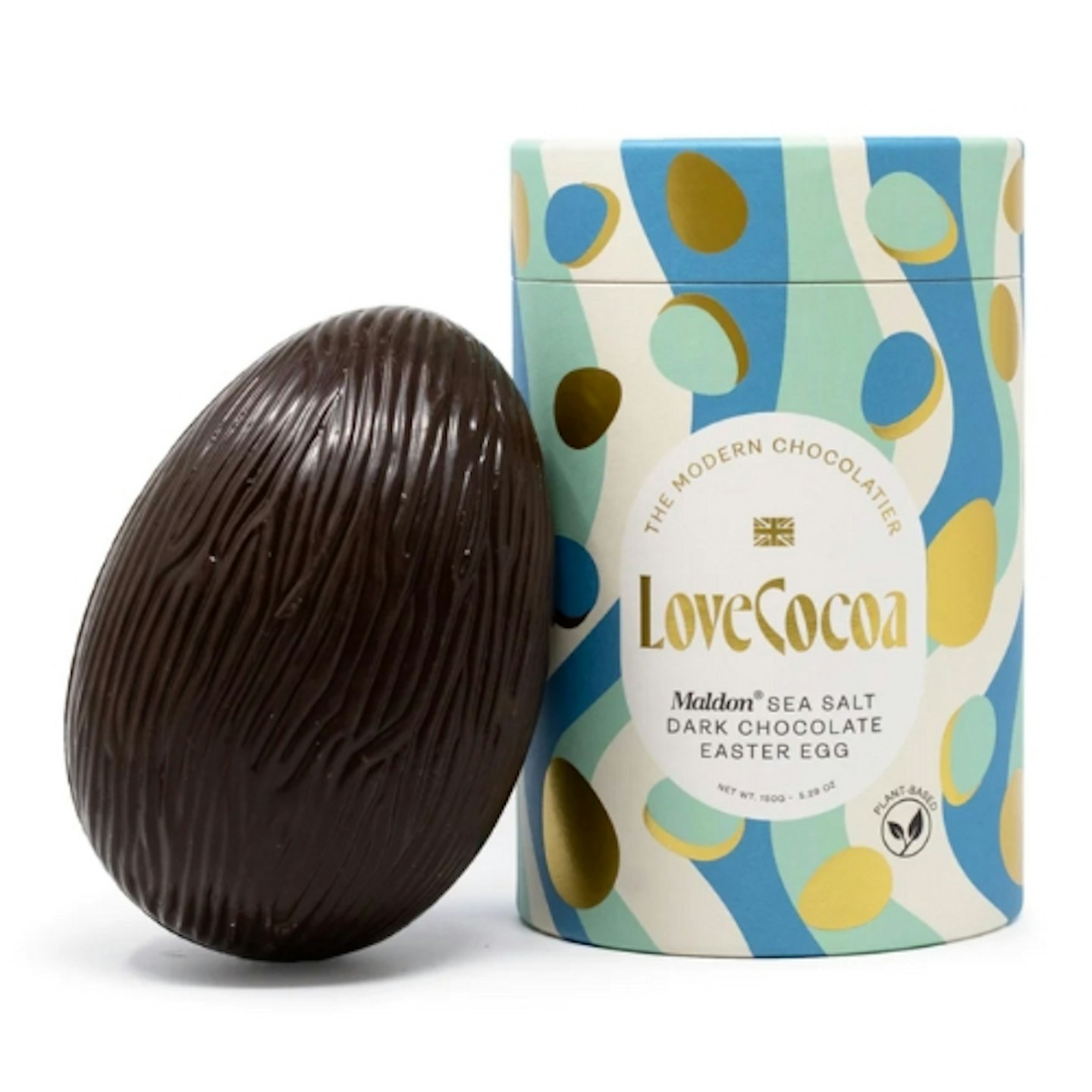 Love Cocoa Maldon Sea Salt Dark Chocolate Easter Egg (Vegan)