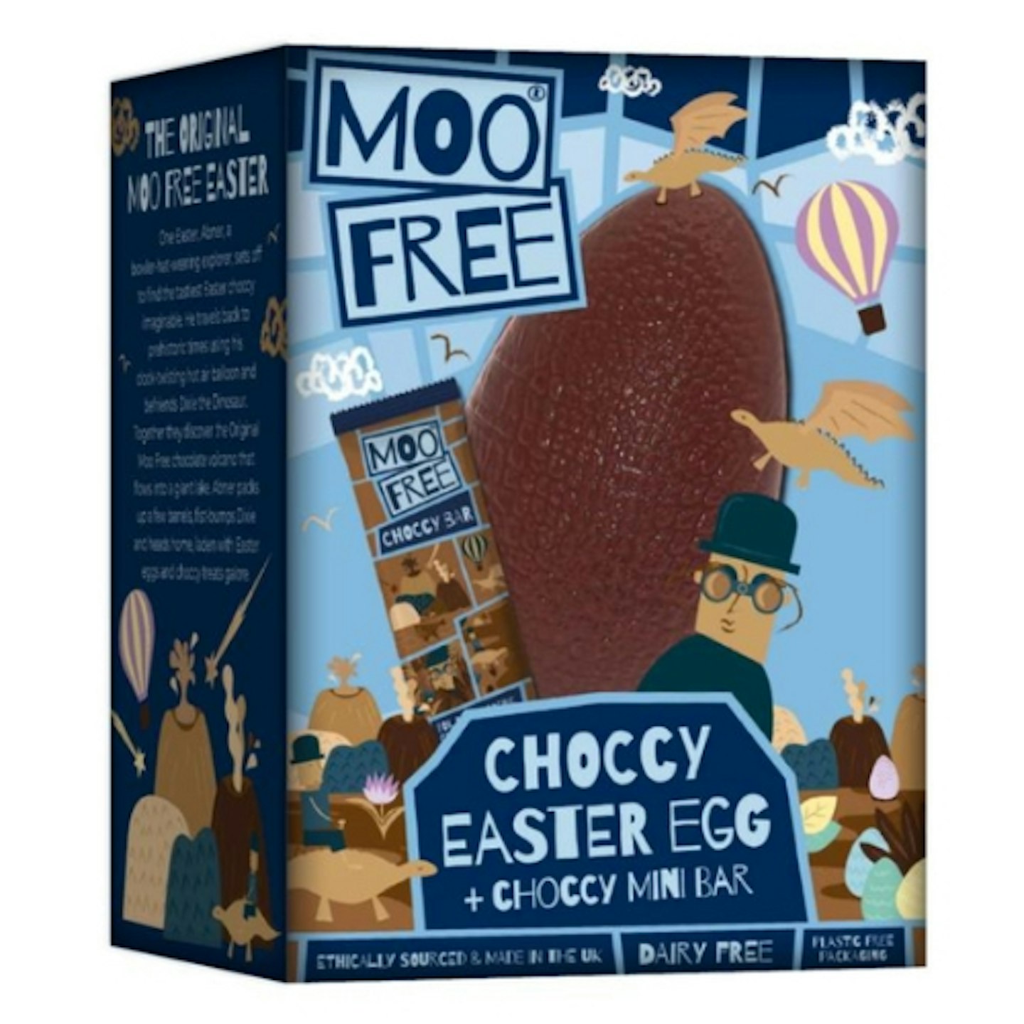 Moo Free Original Choccy Easter Egg with Choccy Mini Bar