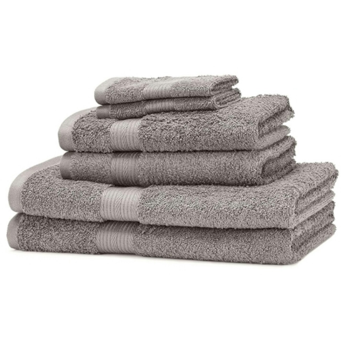 Amazon Basics 6 Piece Fade Resistant Bath Towel Set