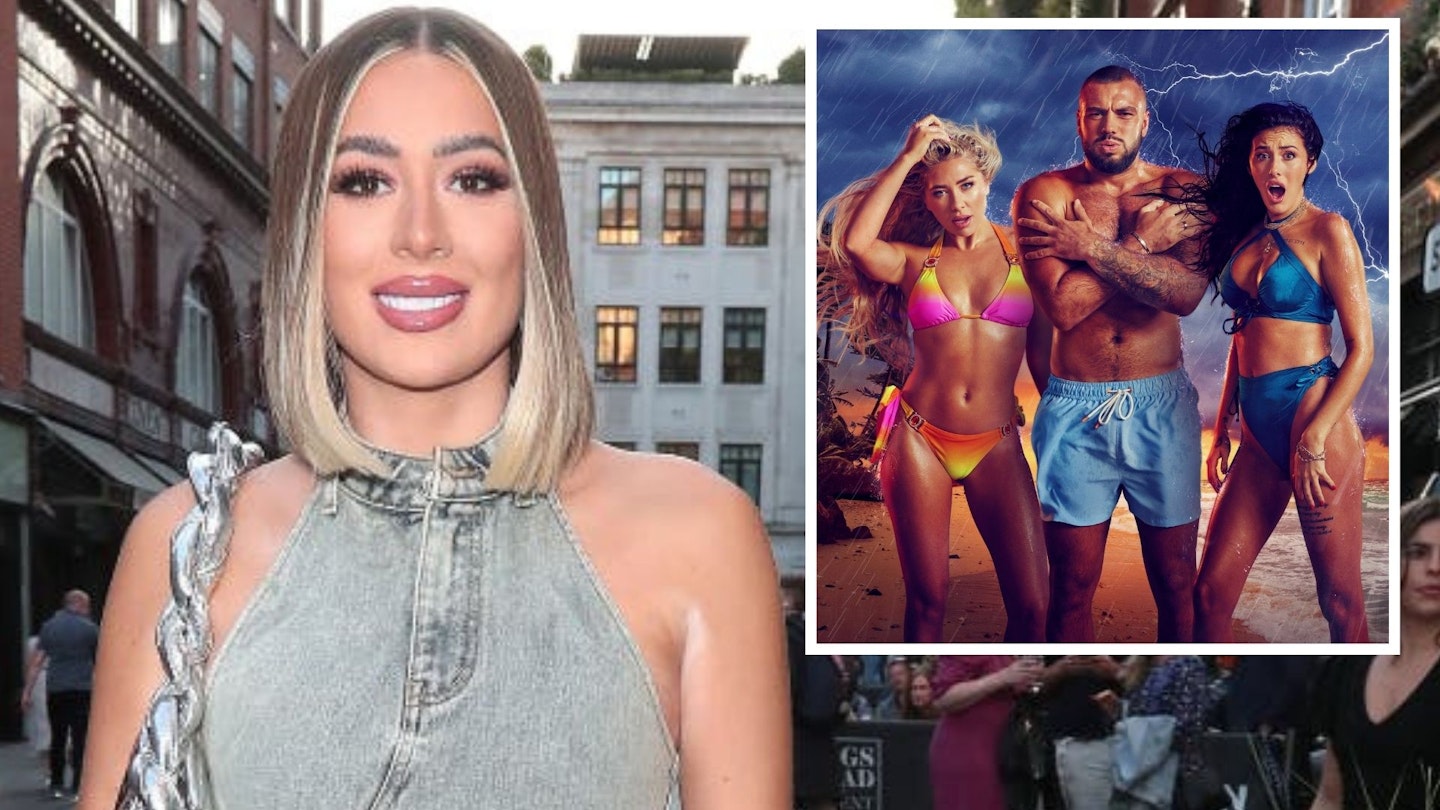 Demi Sims looks at ex on the beach cast in a comped image