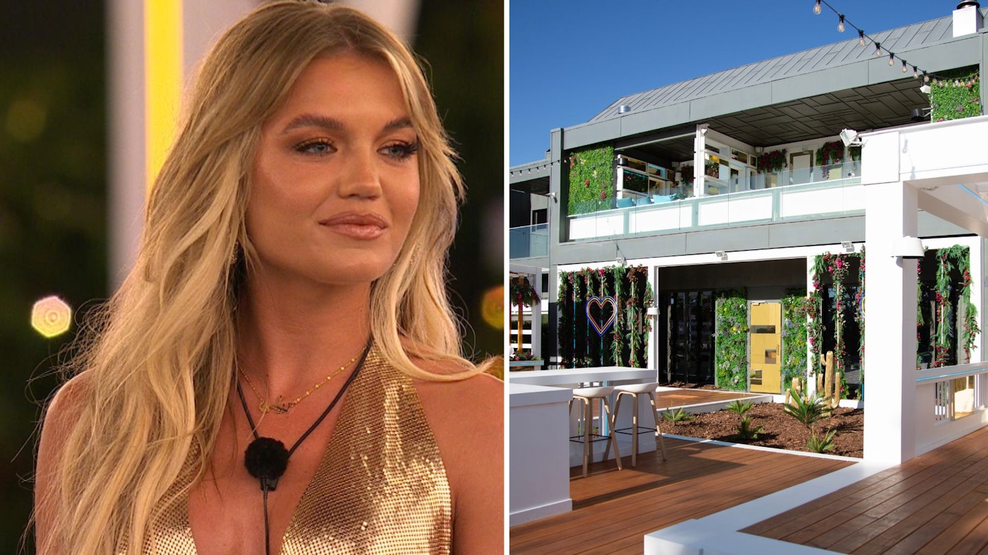 Molly Smith looks at the Love Island kitchen in a comped image