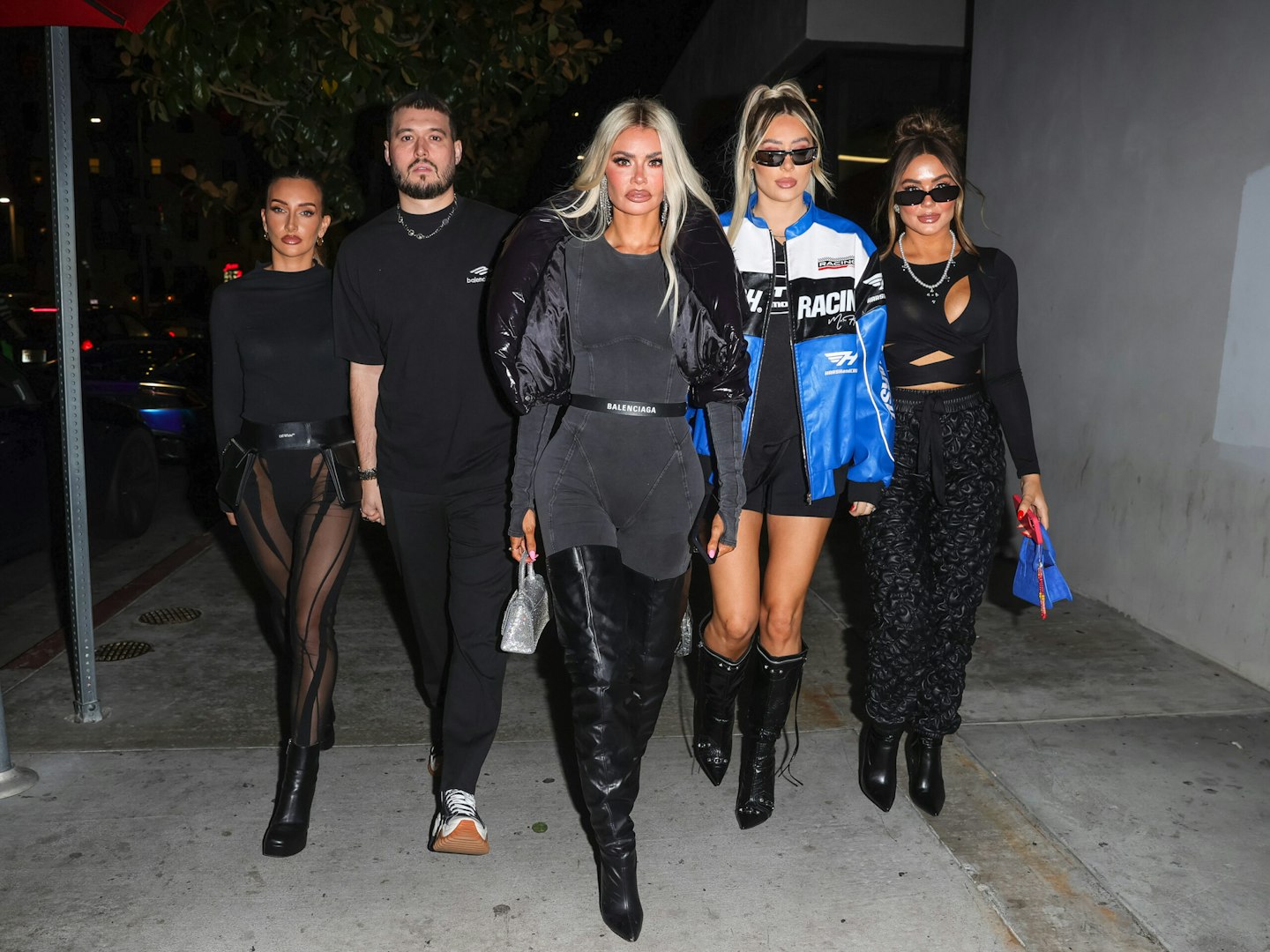 Georgia Shults, Charlie Sims, Chloe Sims, Demi Sims and Frankie Sims in LA in 2022
