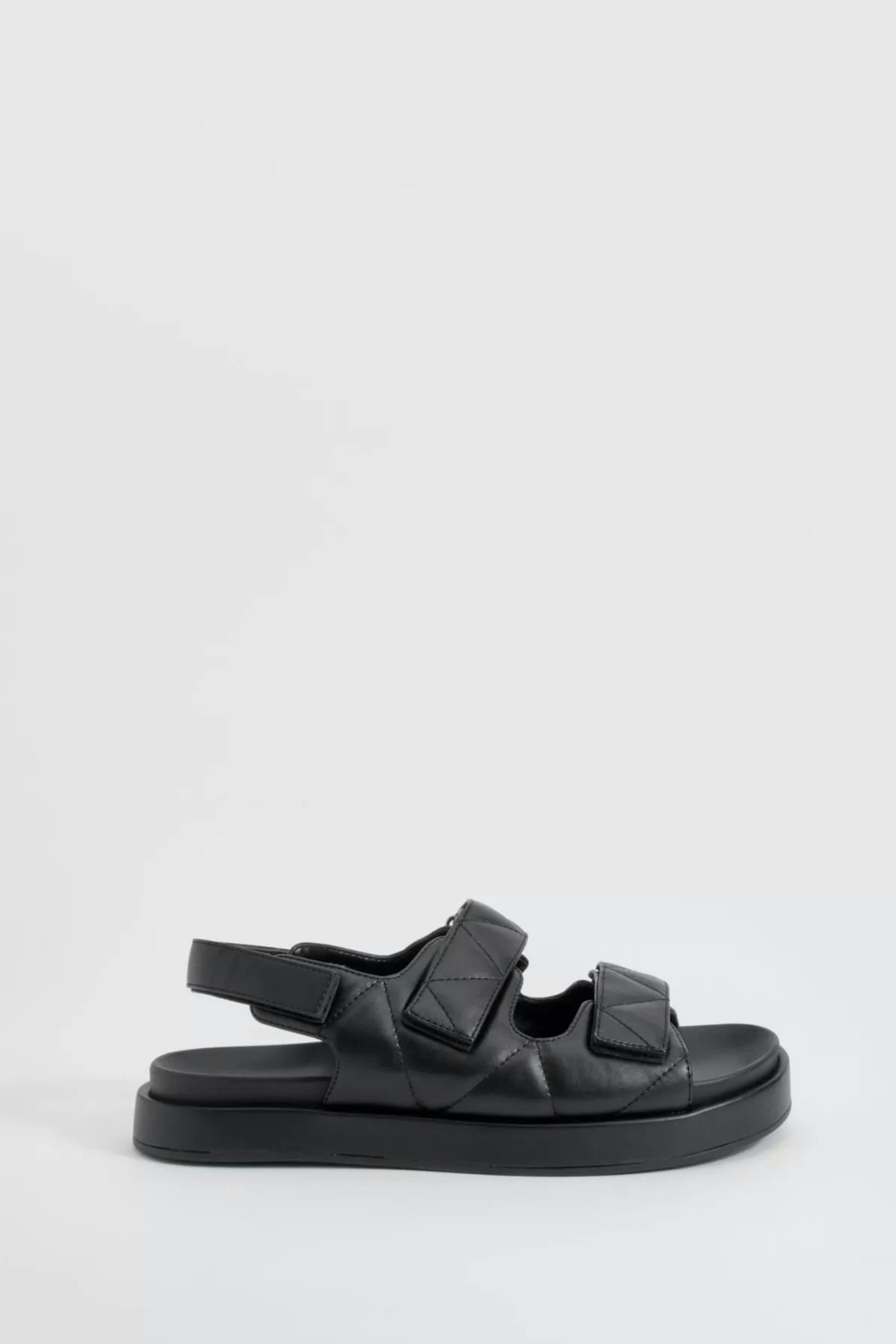 Boohoo Wide Fit Quilted Dad Sandals
