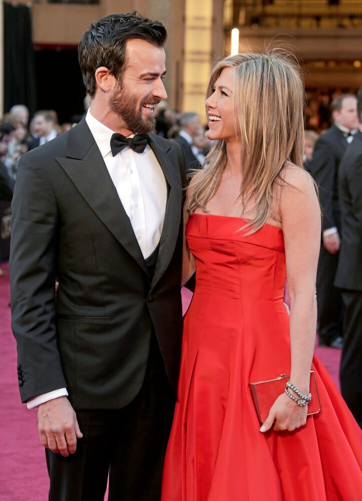 Jennifer Aniston with ex-husband Justin Theroux
