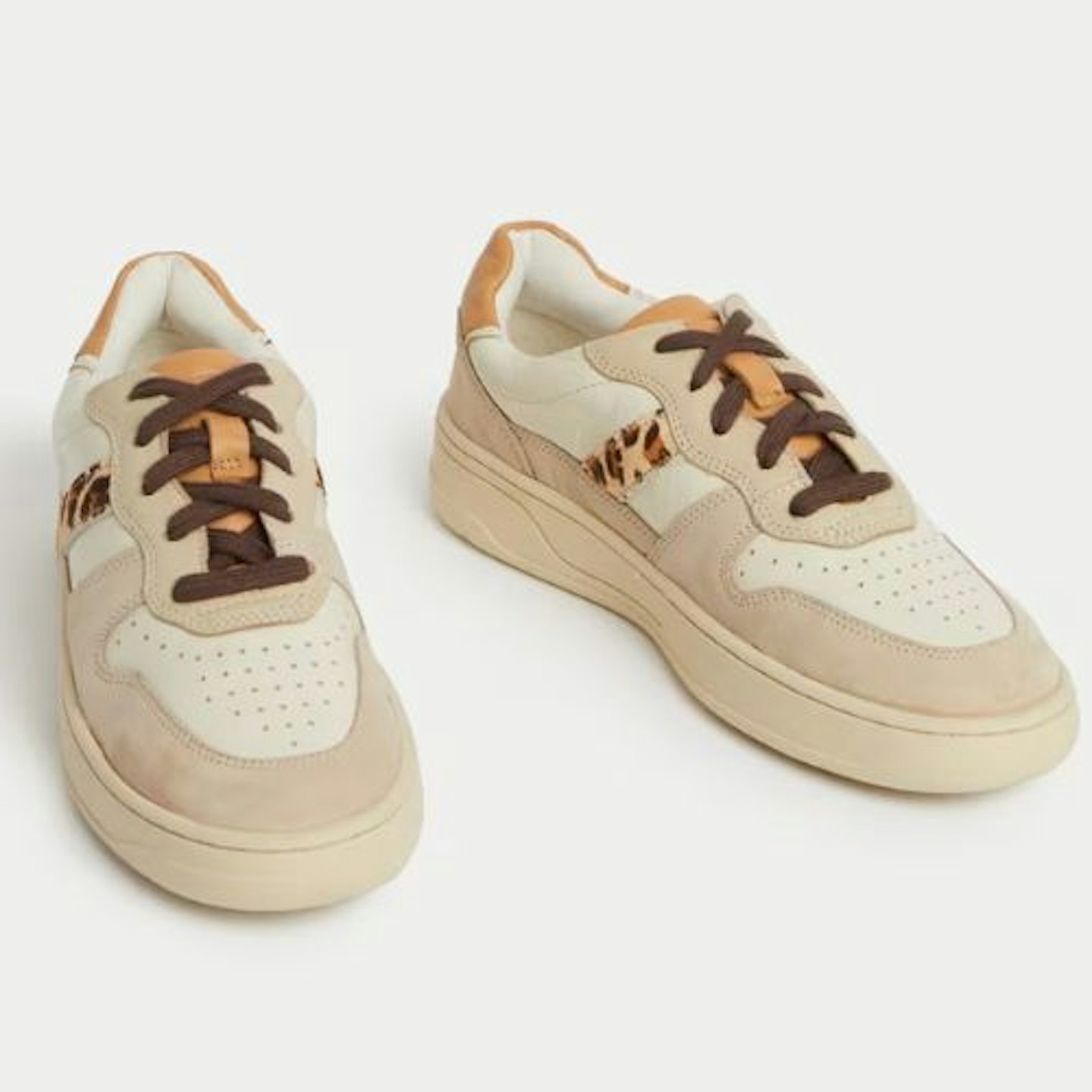 M&S Collection Leather Lace Up Trainers
