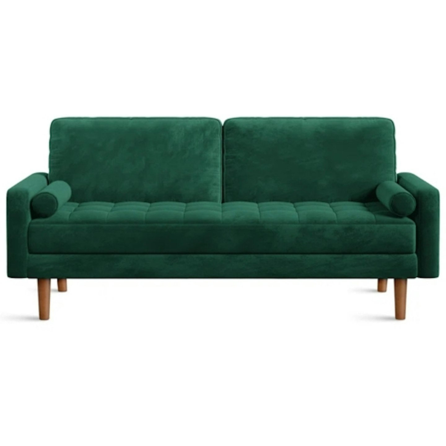 The Range Velvet Rolled Arm Upholstered 3-Seater Loveseat