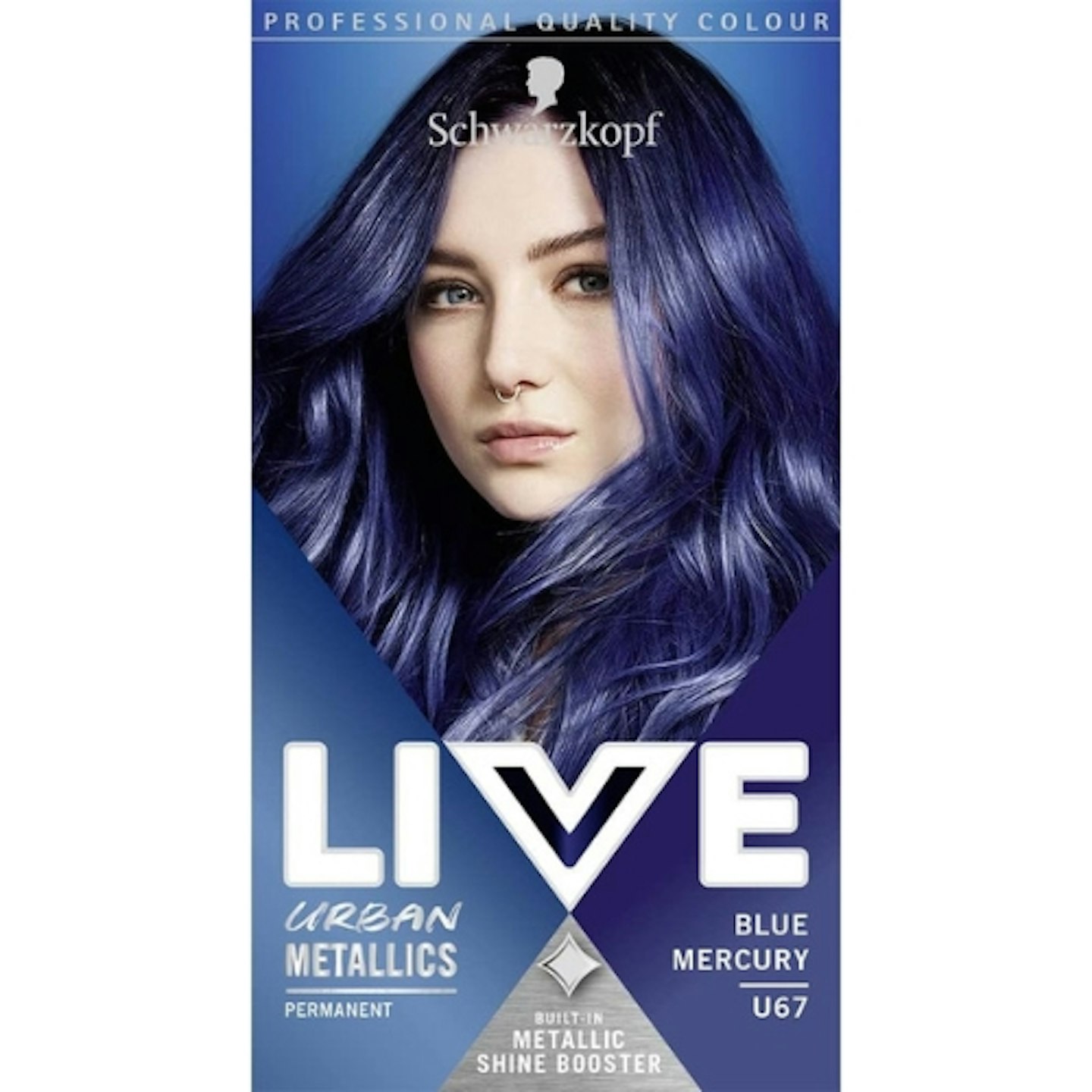 Schwarzkopf LIVE Urban Metallic Vibrant Permanent Blue Hair Dye