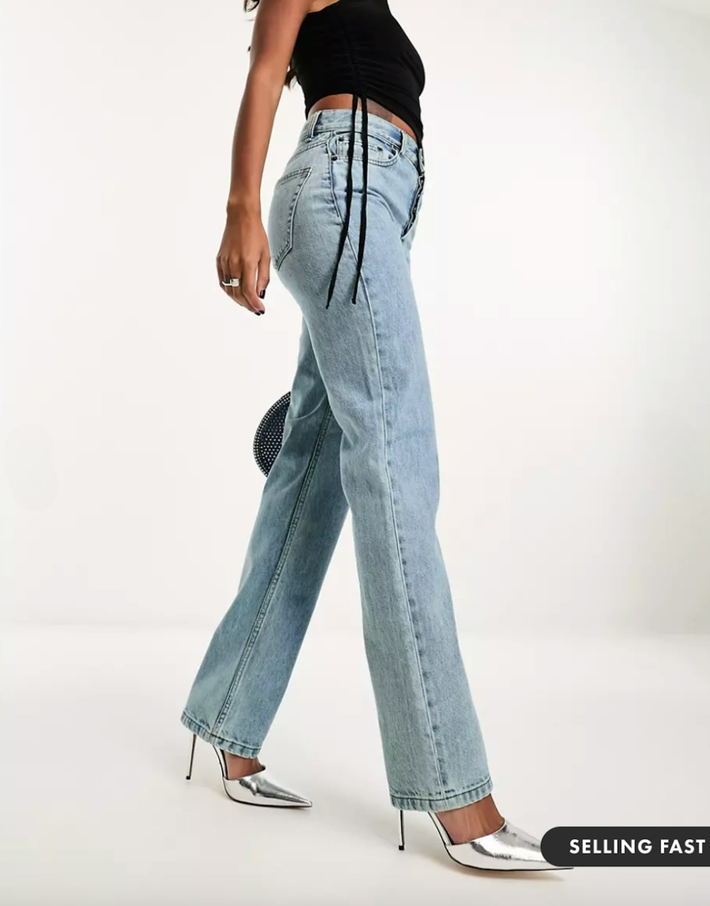 Straight-leg jeans