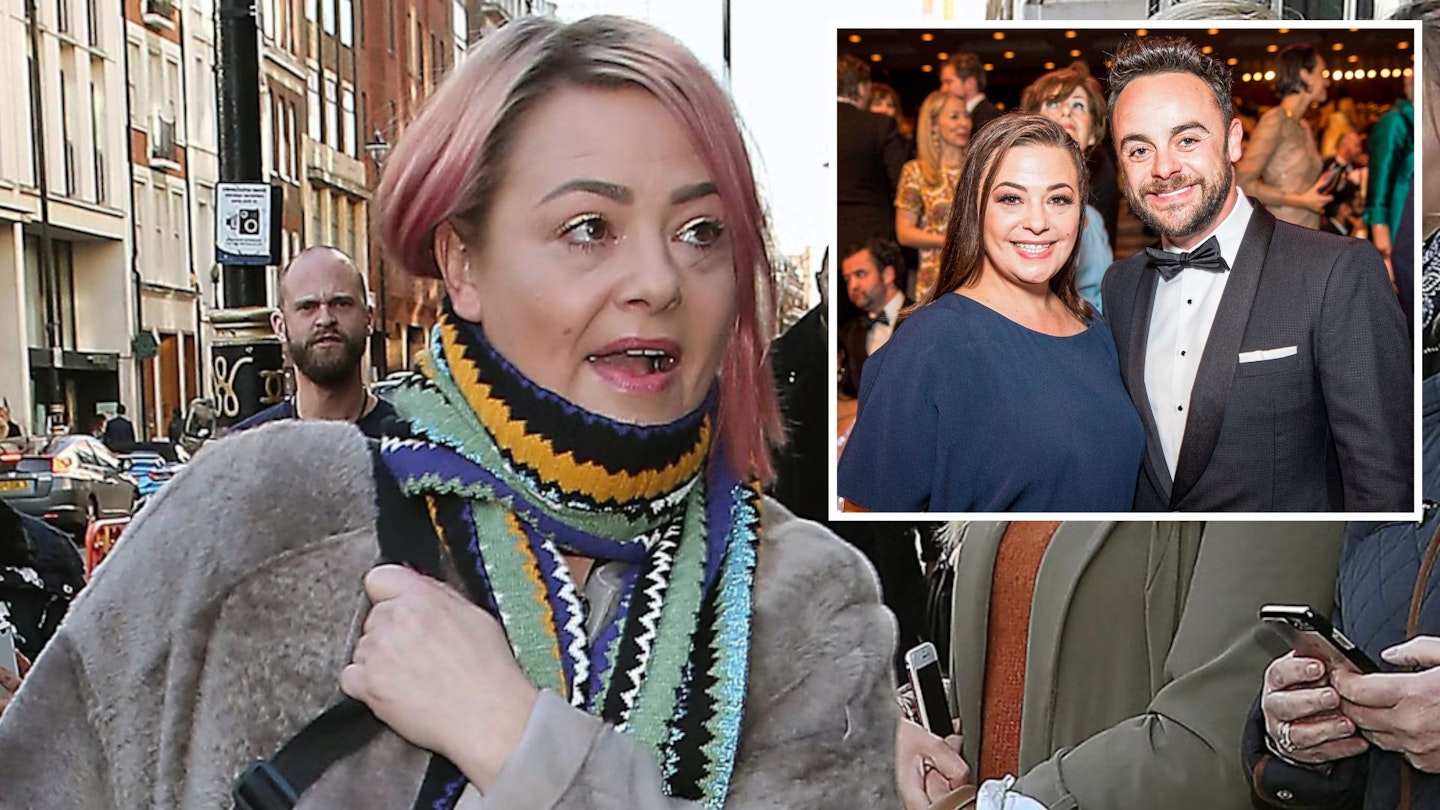 Lisa Armstrong looks at ant mcpartlin in a comped image