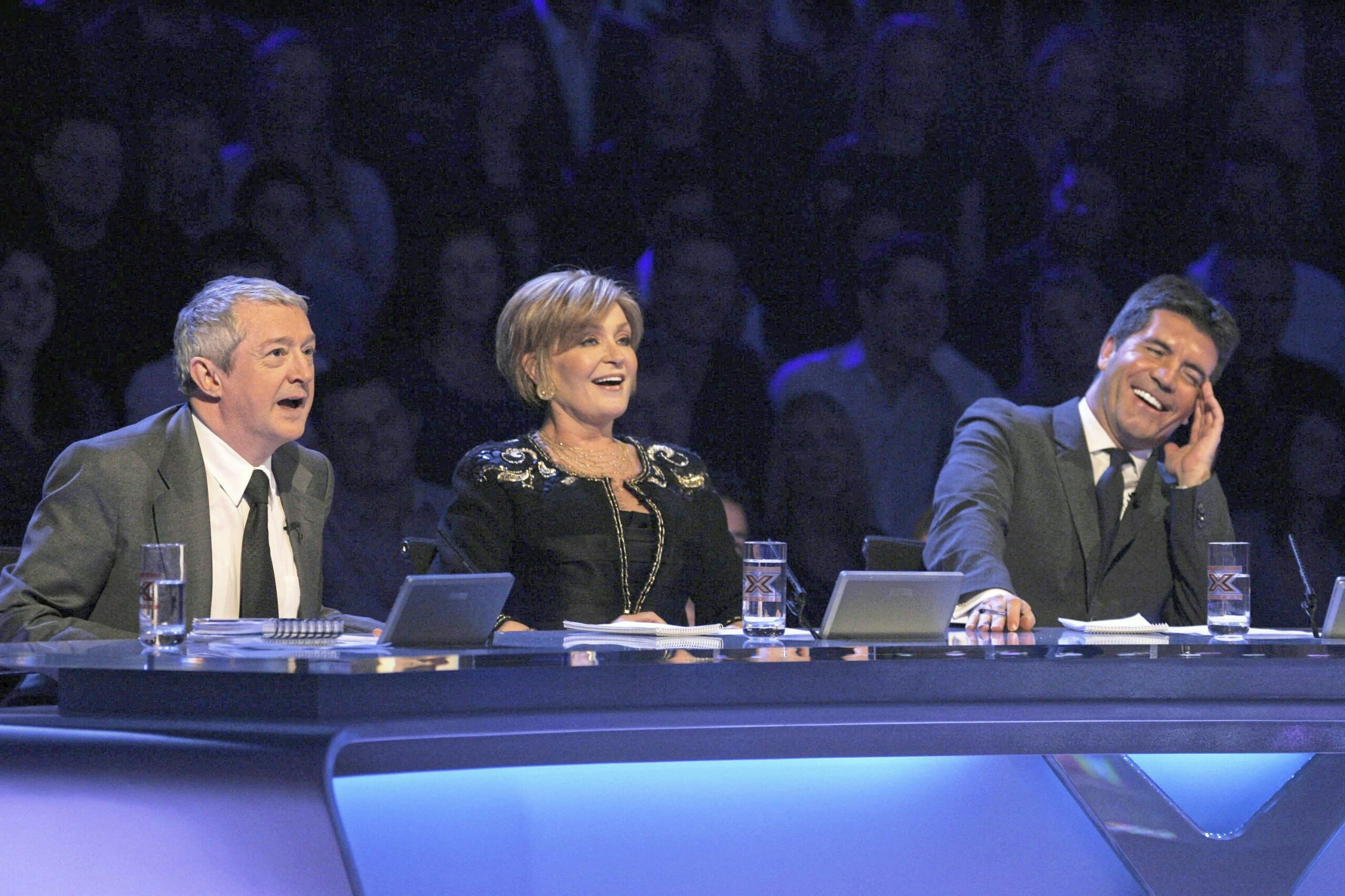 Louis Walsh, Sharon Osbourne and Simon Cowell on The X Factor