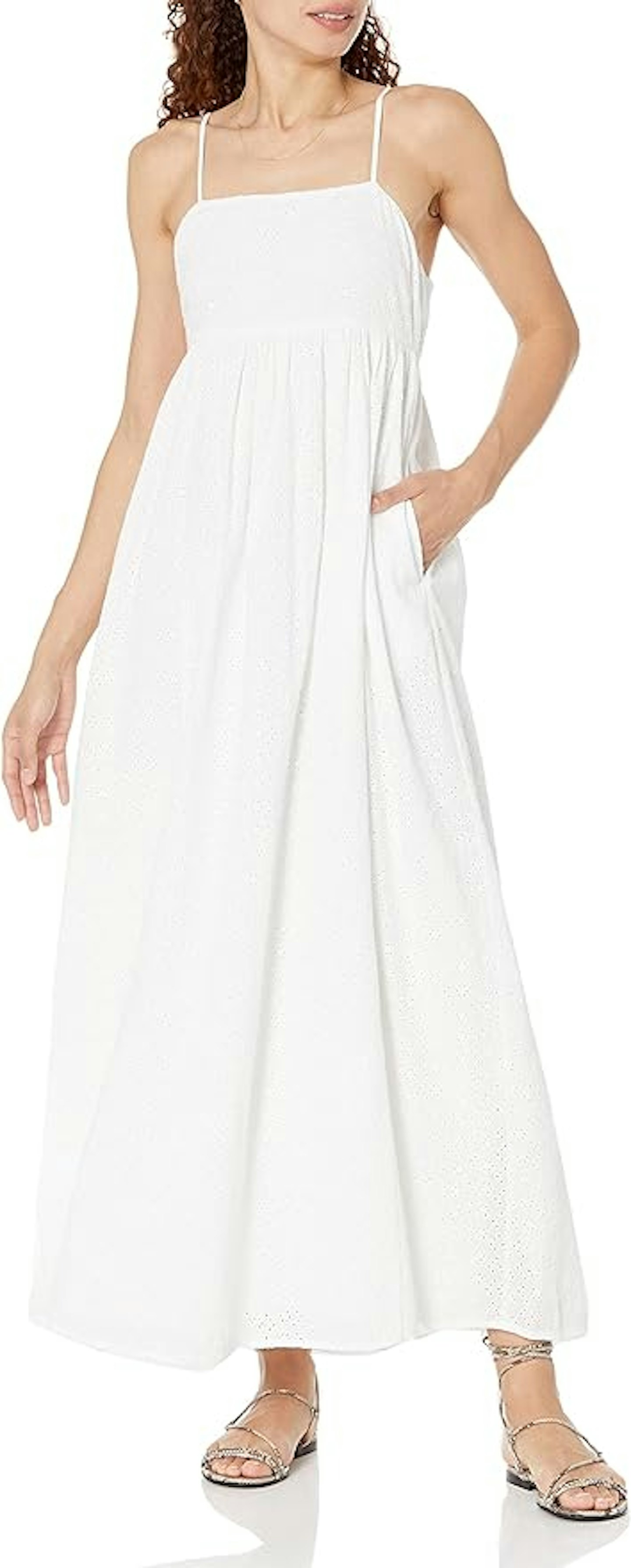 The Drop Women's Shyla Cotton Eyelet Dress