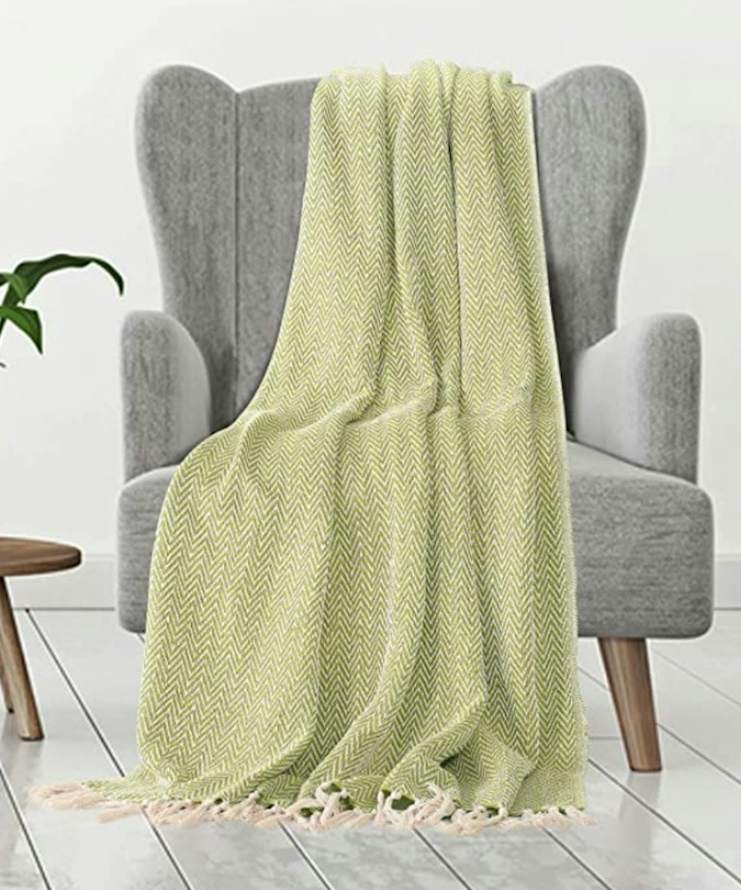 EHC Cotton Handwoven Reversible Single Sofa Throw