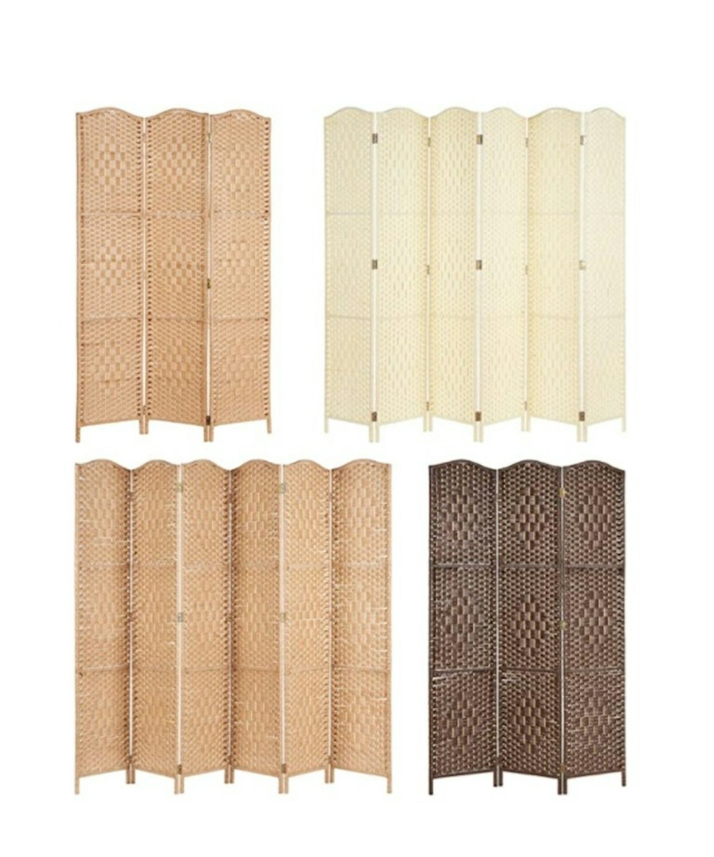 Hartleys Solid Weave Hand-Made Wicker Room Divider