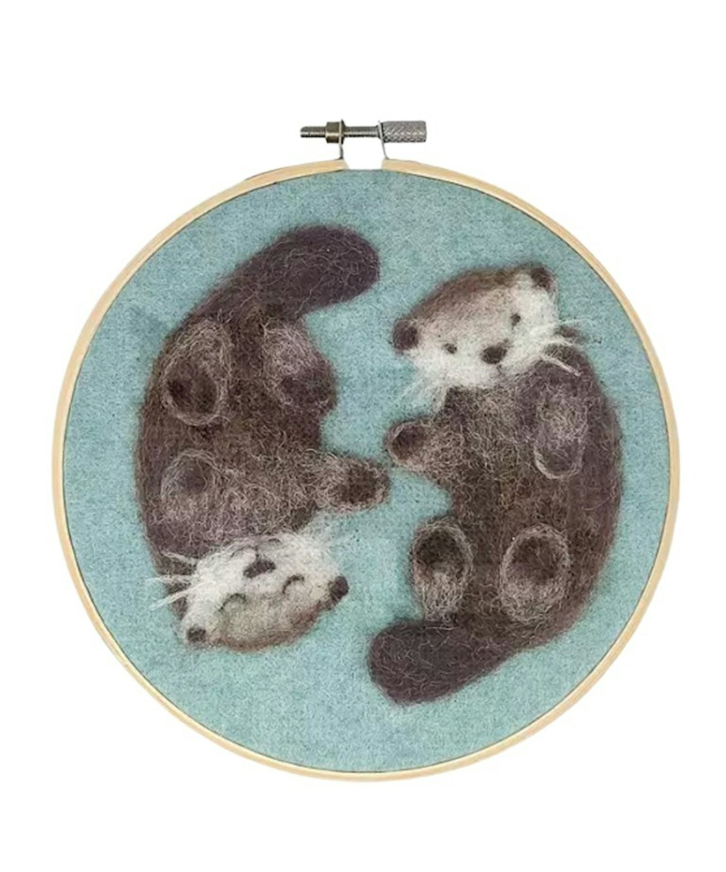 The Crafty Kit Company Needle Felt Otter Hoop Kit