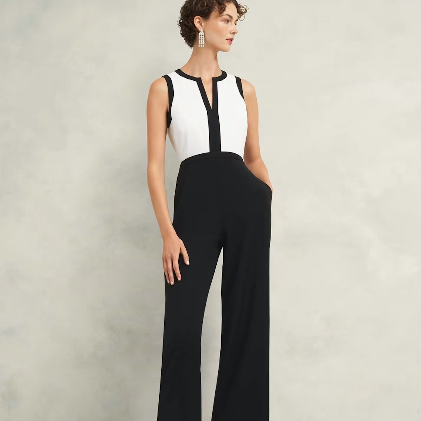 black and white jumpsuit from Hobbs