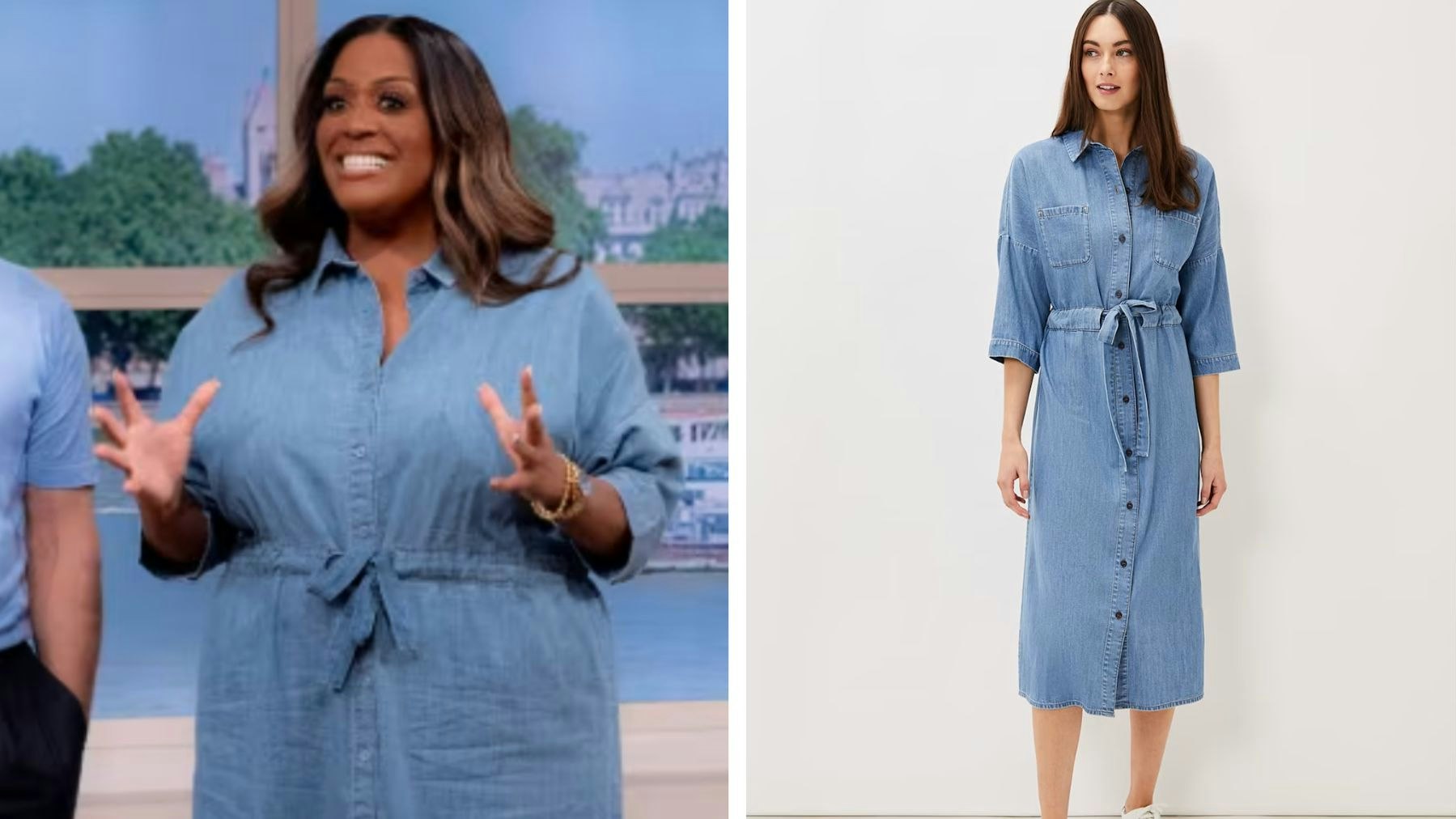 alison hammond denim dress Alison Hammond's comfy alternative to jeans